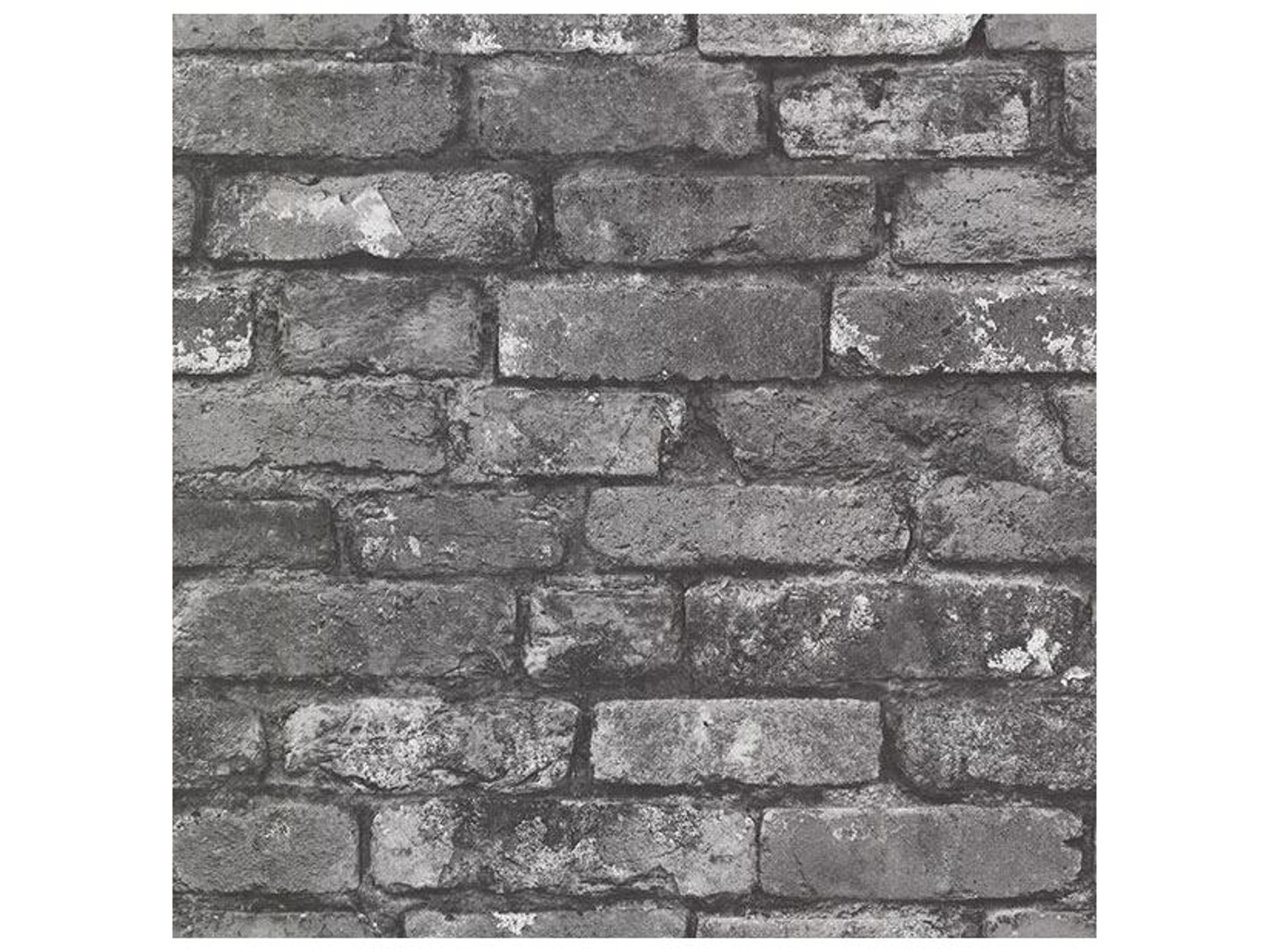 Oxford Collection Brickwork Slate Exposed Brick Non-Woven Wallpaper