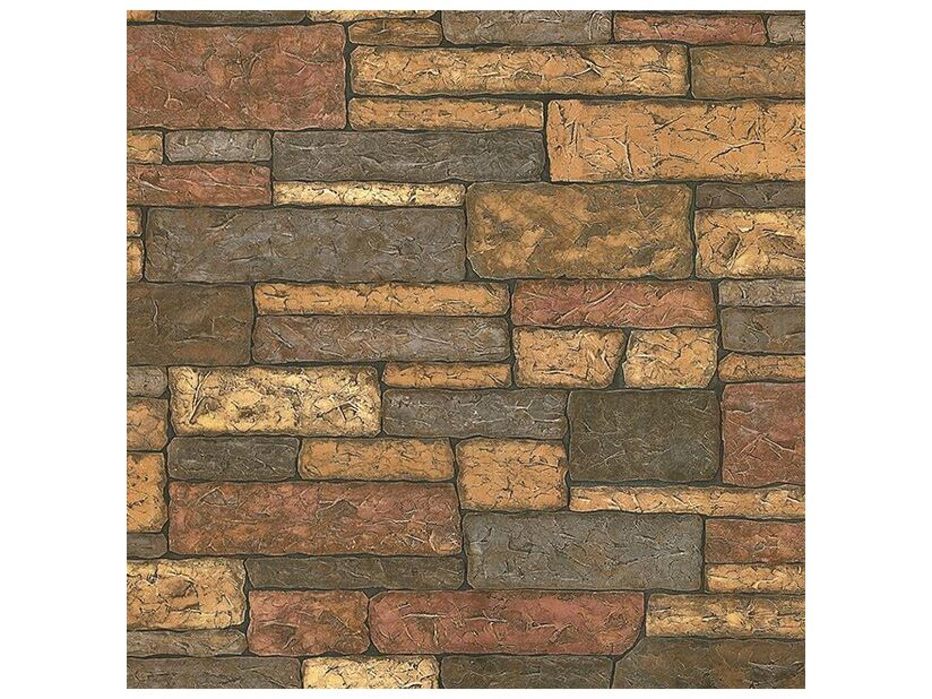 Clayton Charcoal Stone Texture Wallpaper from Texture Trends II