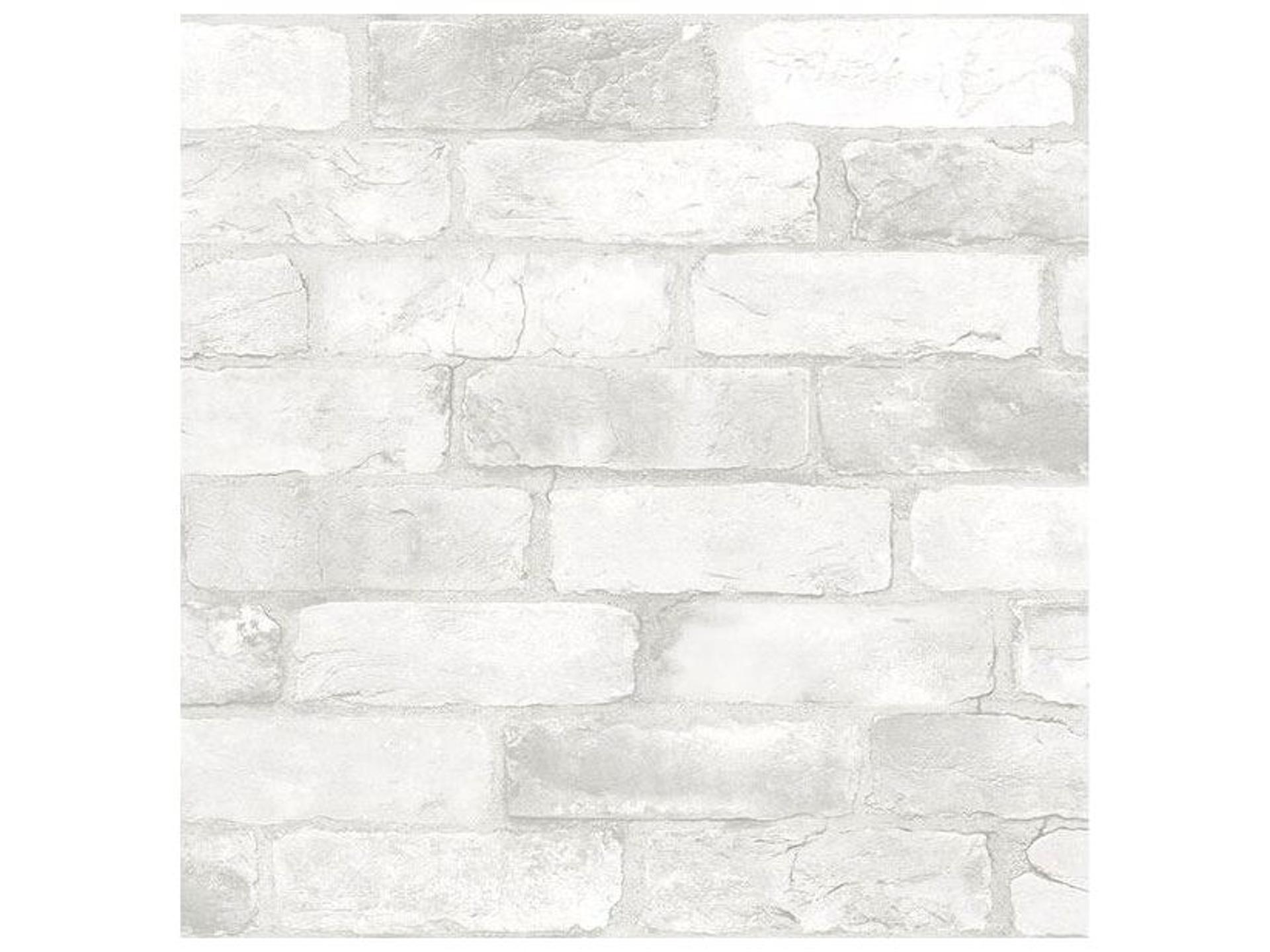 Adams White Reclaimed Bricks Wallpaper