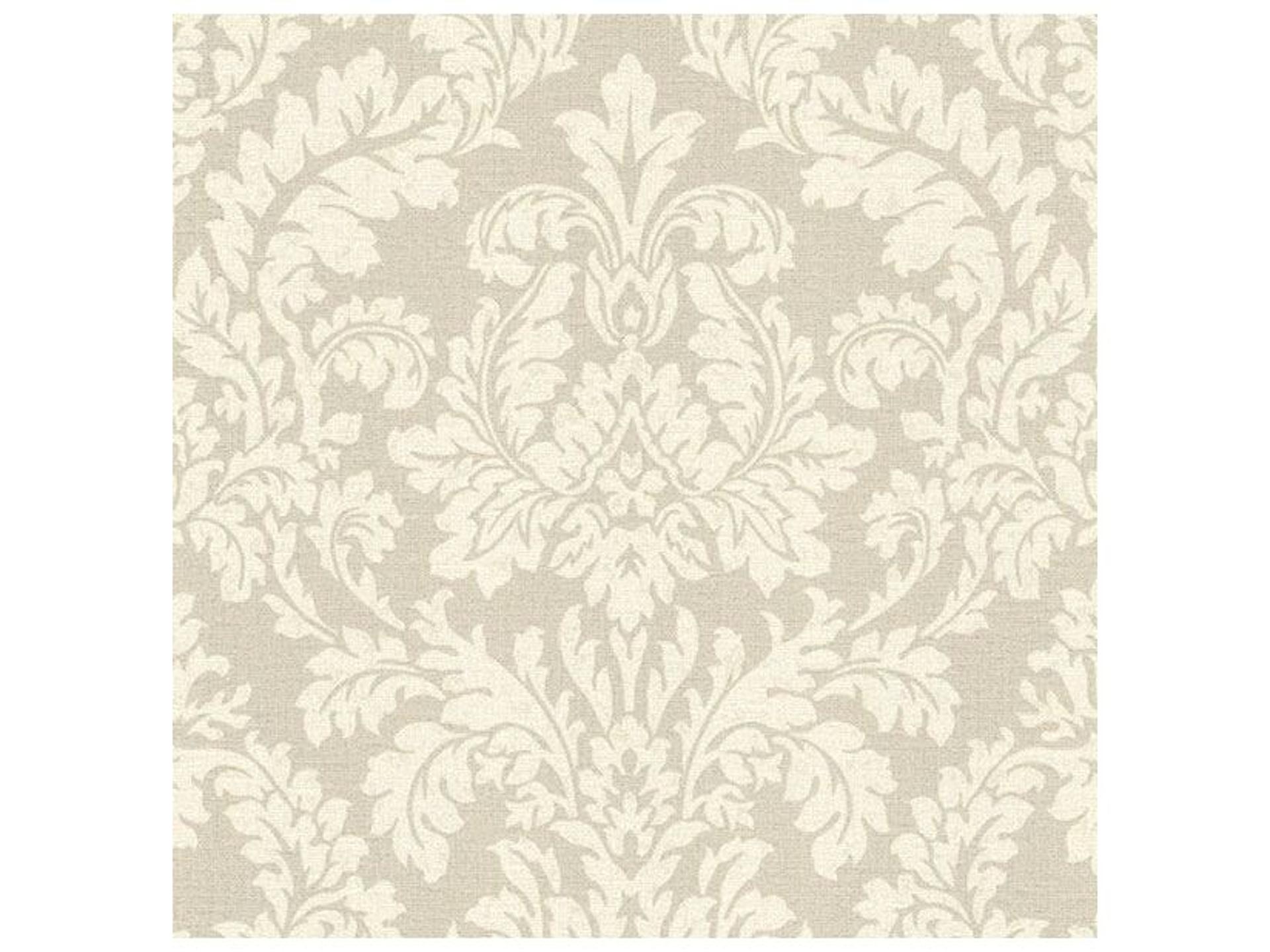 Advantage Honor Beige Damask Non-Woven Wallpaper