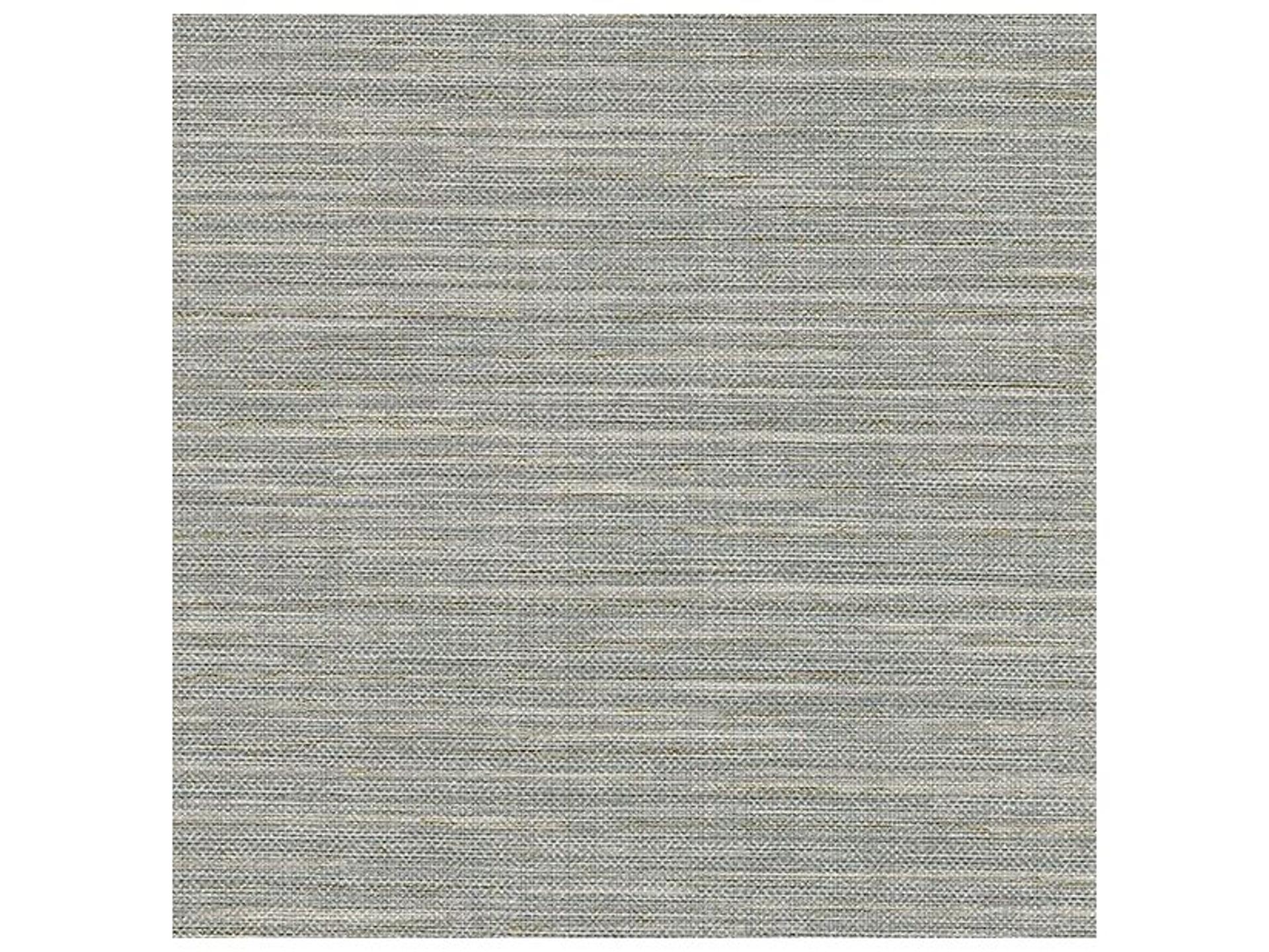 Bay Ridge Grey Linen Texture Wallpaper