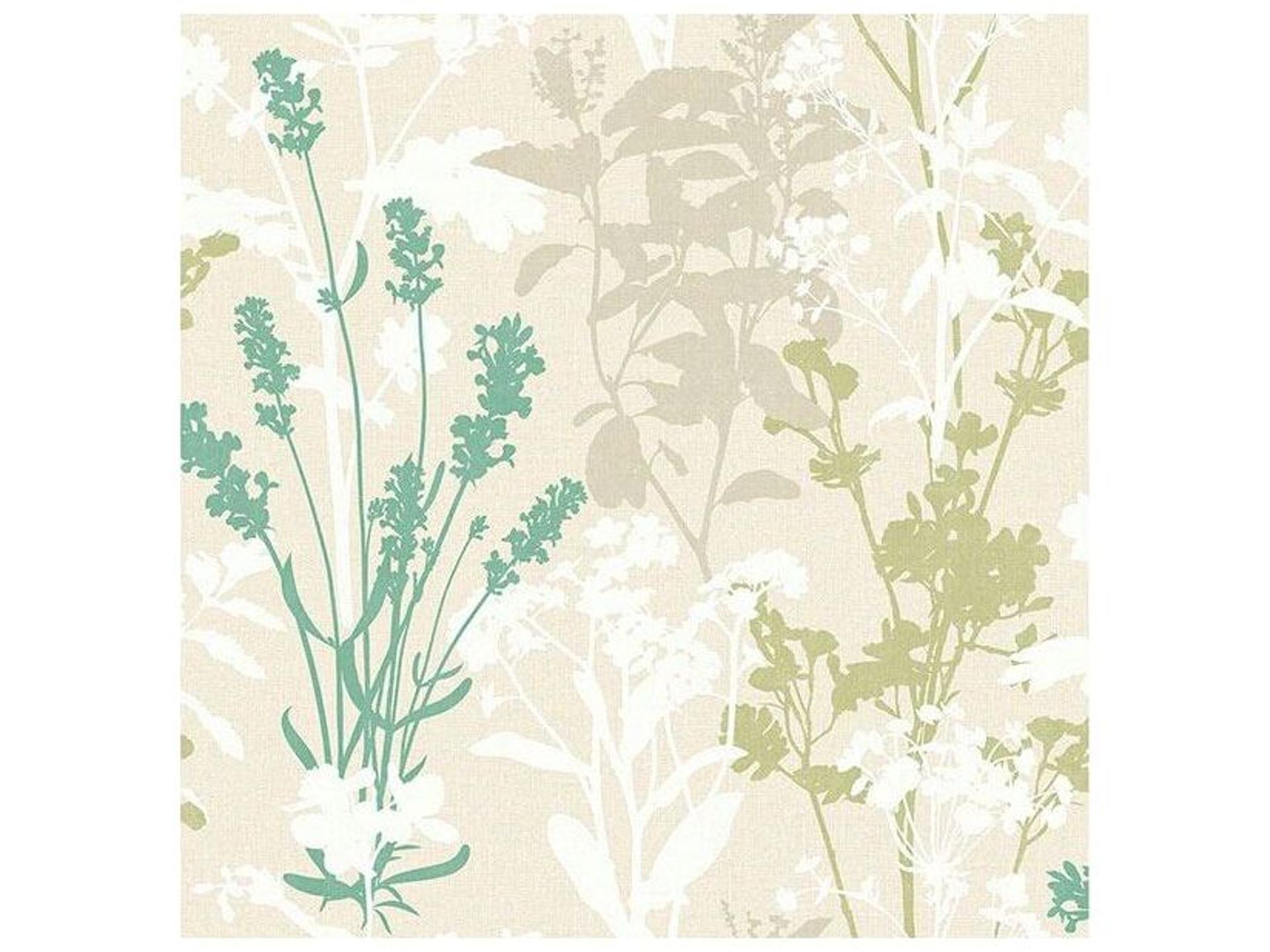 Advantage Santa Lucia Green Wild Flowers Wallpaper