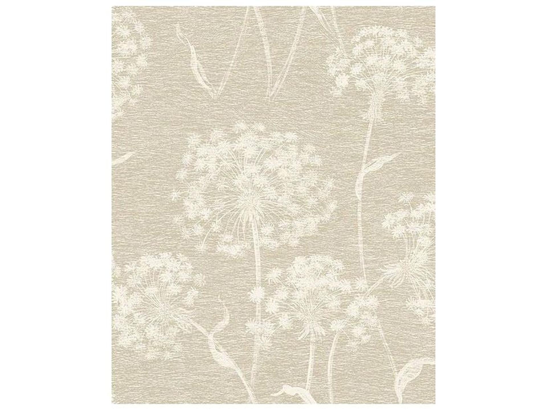 Advantage Carolyn Dandelion Non-Woven Wallpaper in Bone