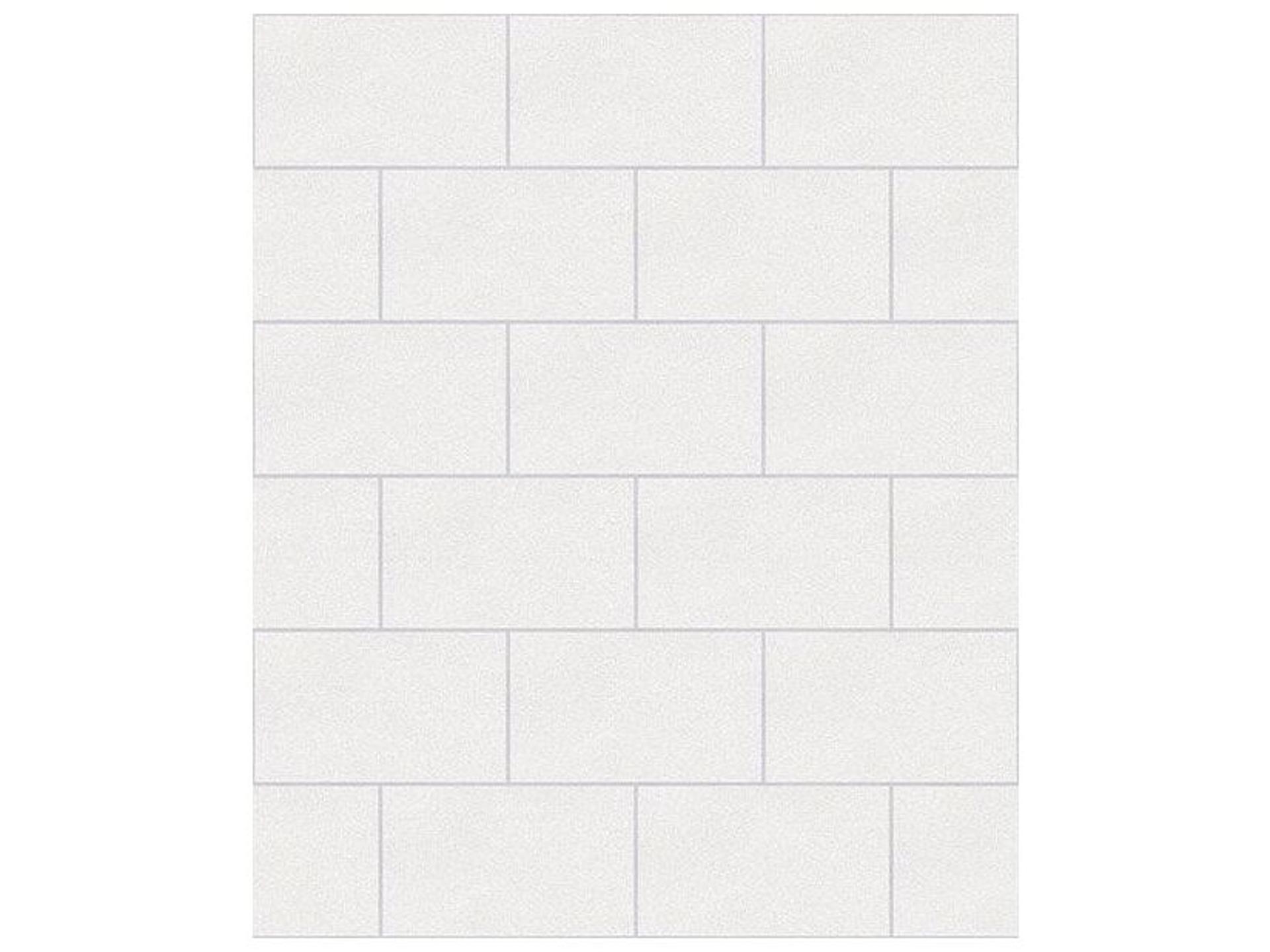 Neale White Subway Tile Unpasted Expanded Vinyl Wallpaper