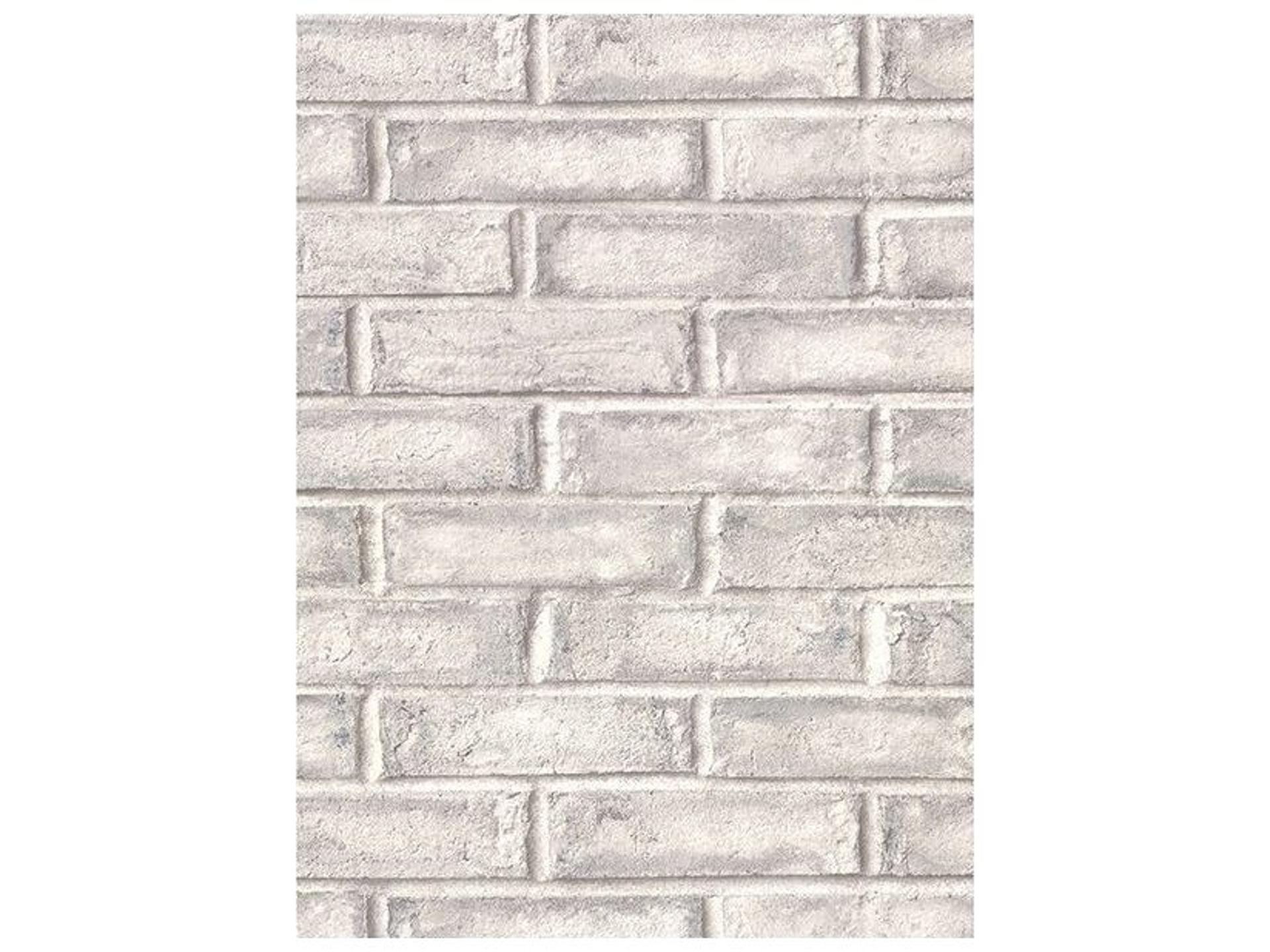 Appleton Grey Faux Weathered Brick Wallpaper