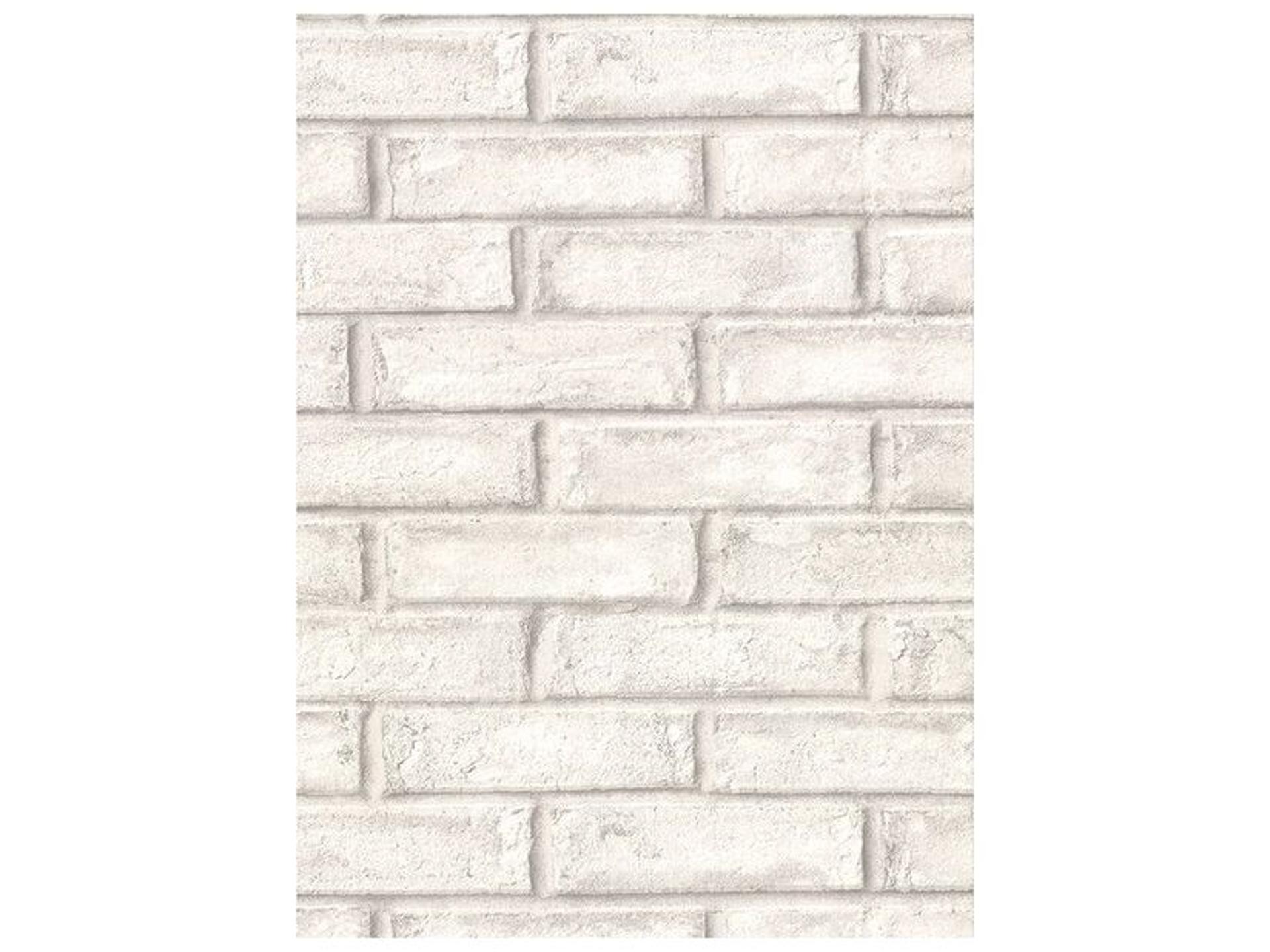 Appleton Off-White Faux Weathered Brick Wallpaper