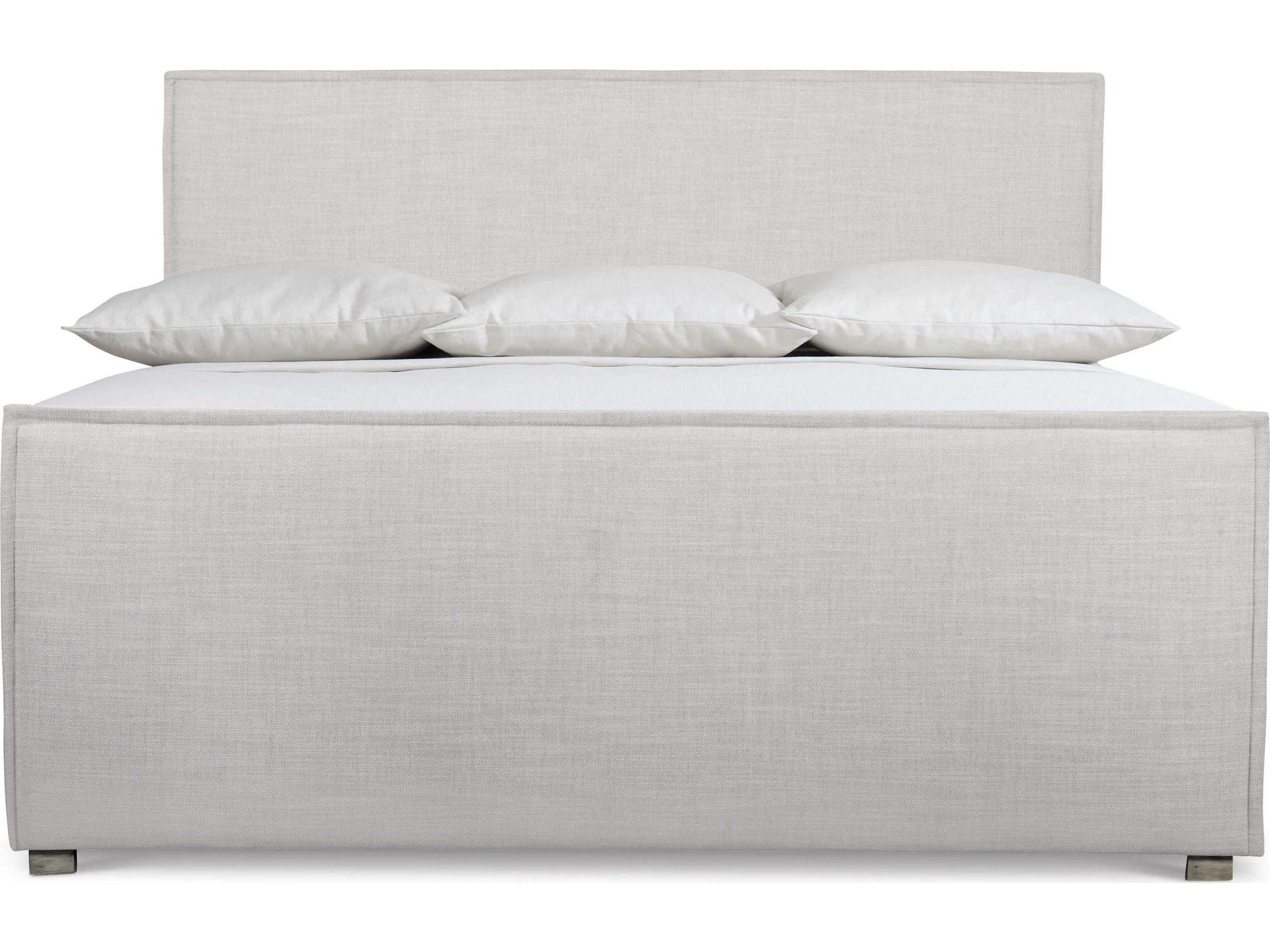 Bernhardt Highland Park Loft Sawyer White Solid Wood Upholstered California King Panel Bed