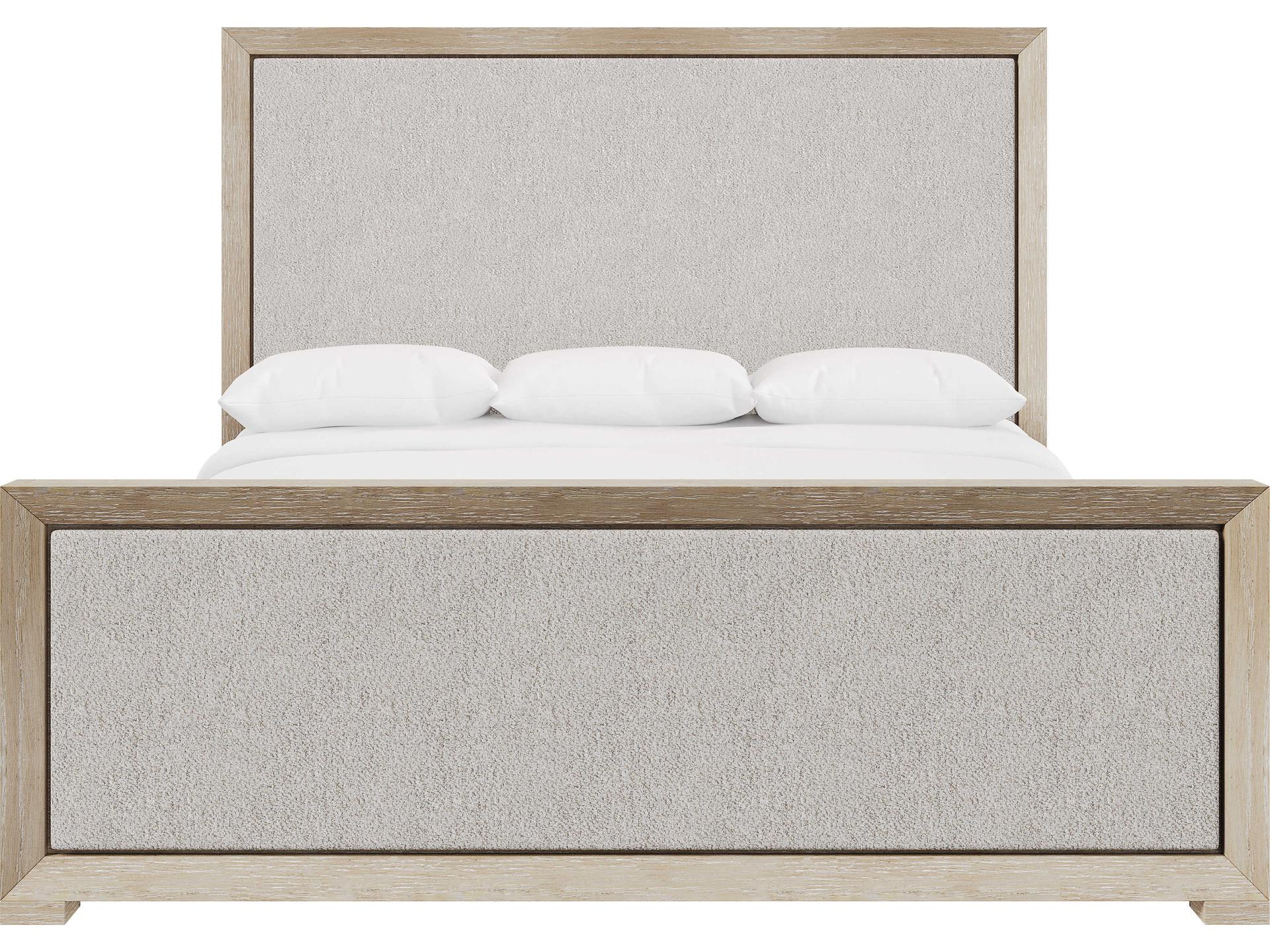 Prado Tawny Beige Upholstered King Panel Bed