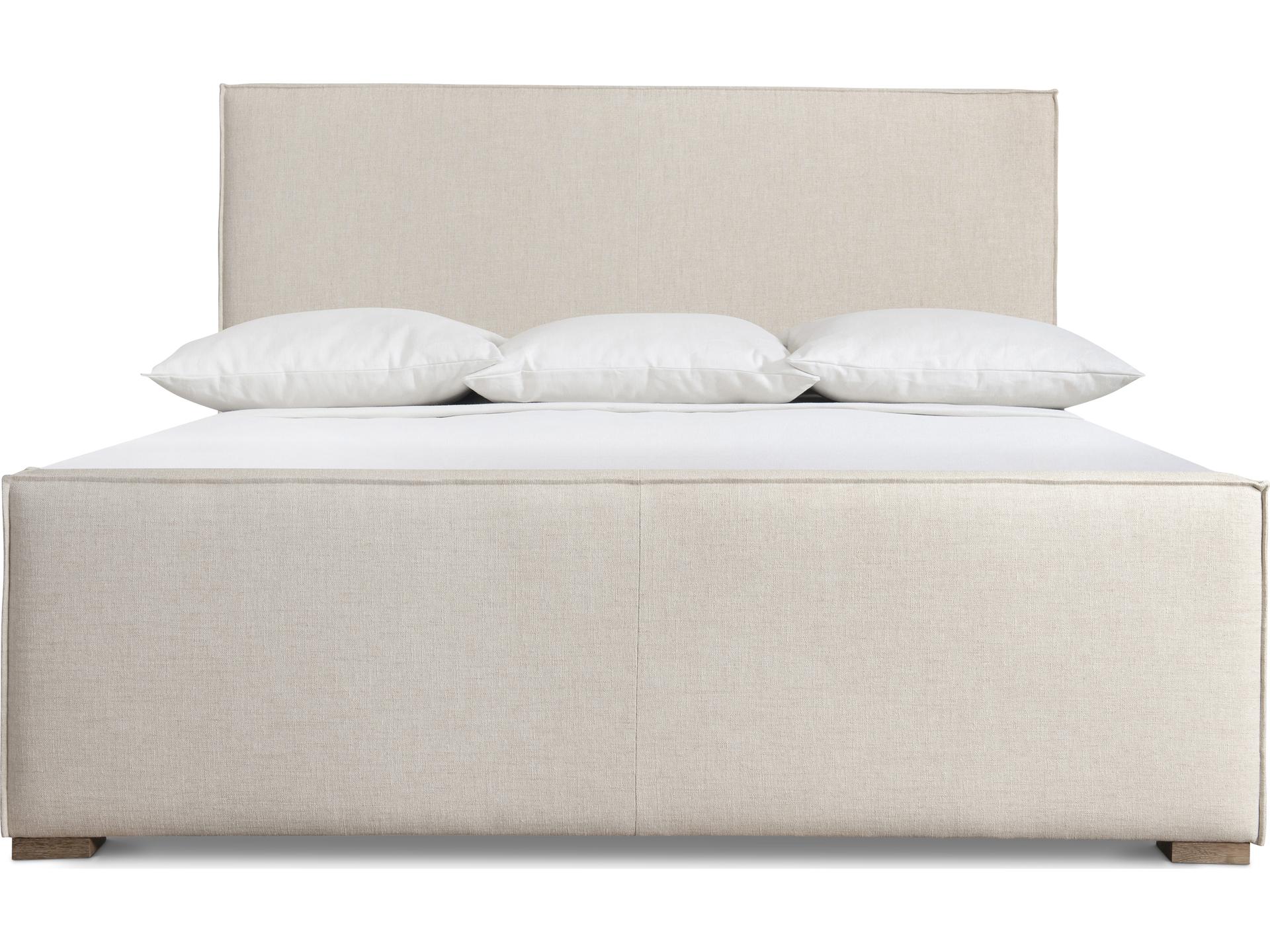 Bernhardt Tribeca Beige Upholstered Queen Panel Bed