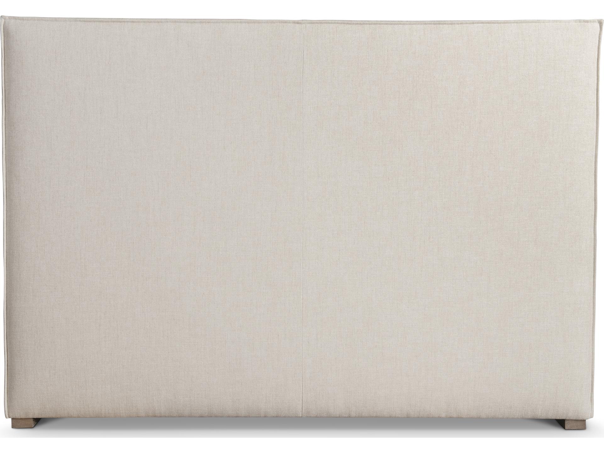 Bernhardt Tribeca Beige Upholstered Queen Panel Bed