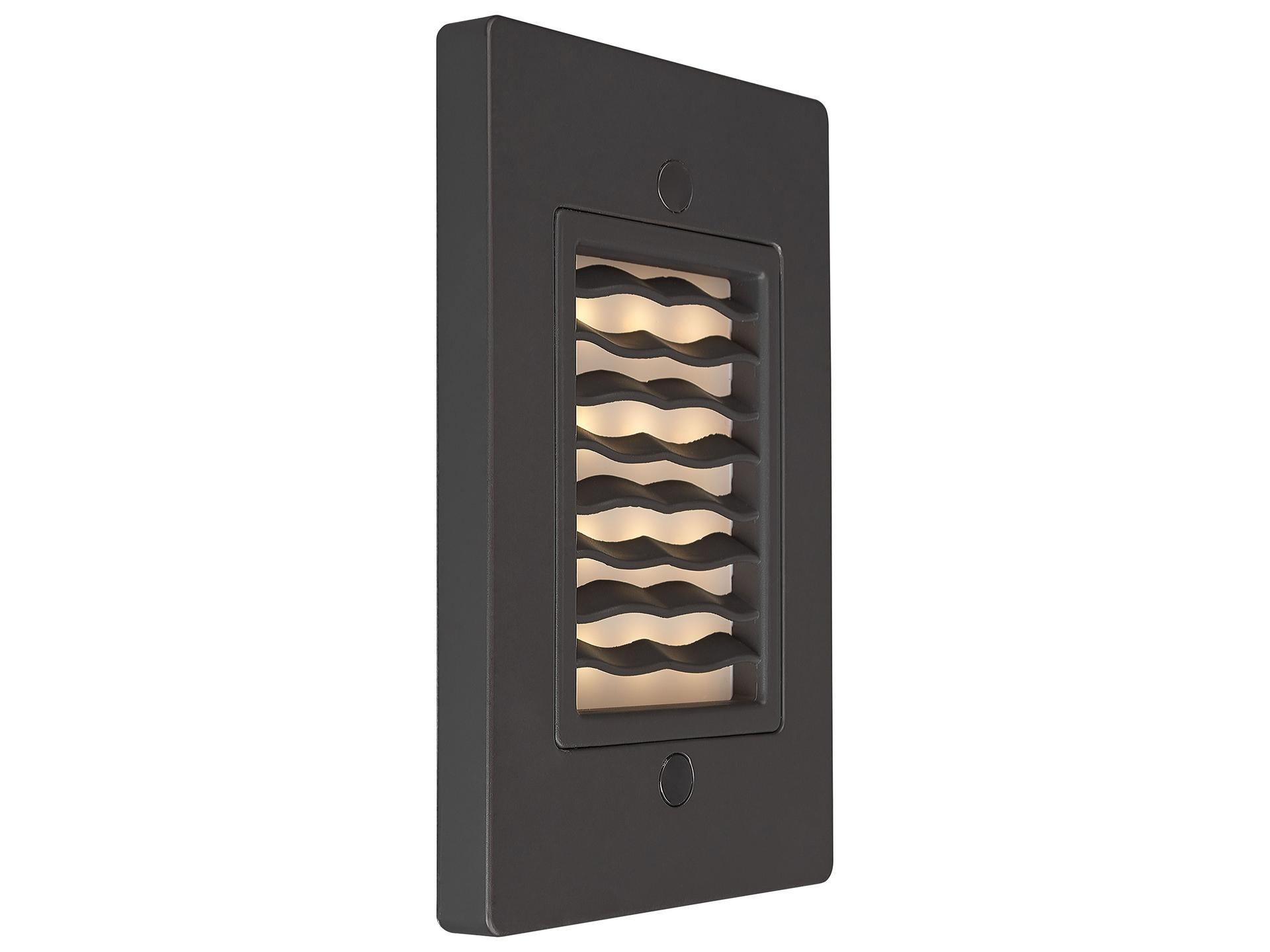 Step 1-Light Vertical Wave LED Wall Sconce Bronze