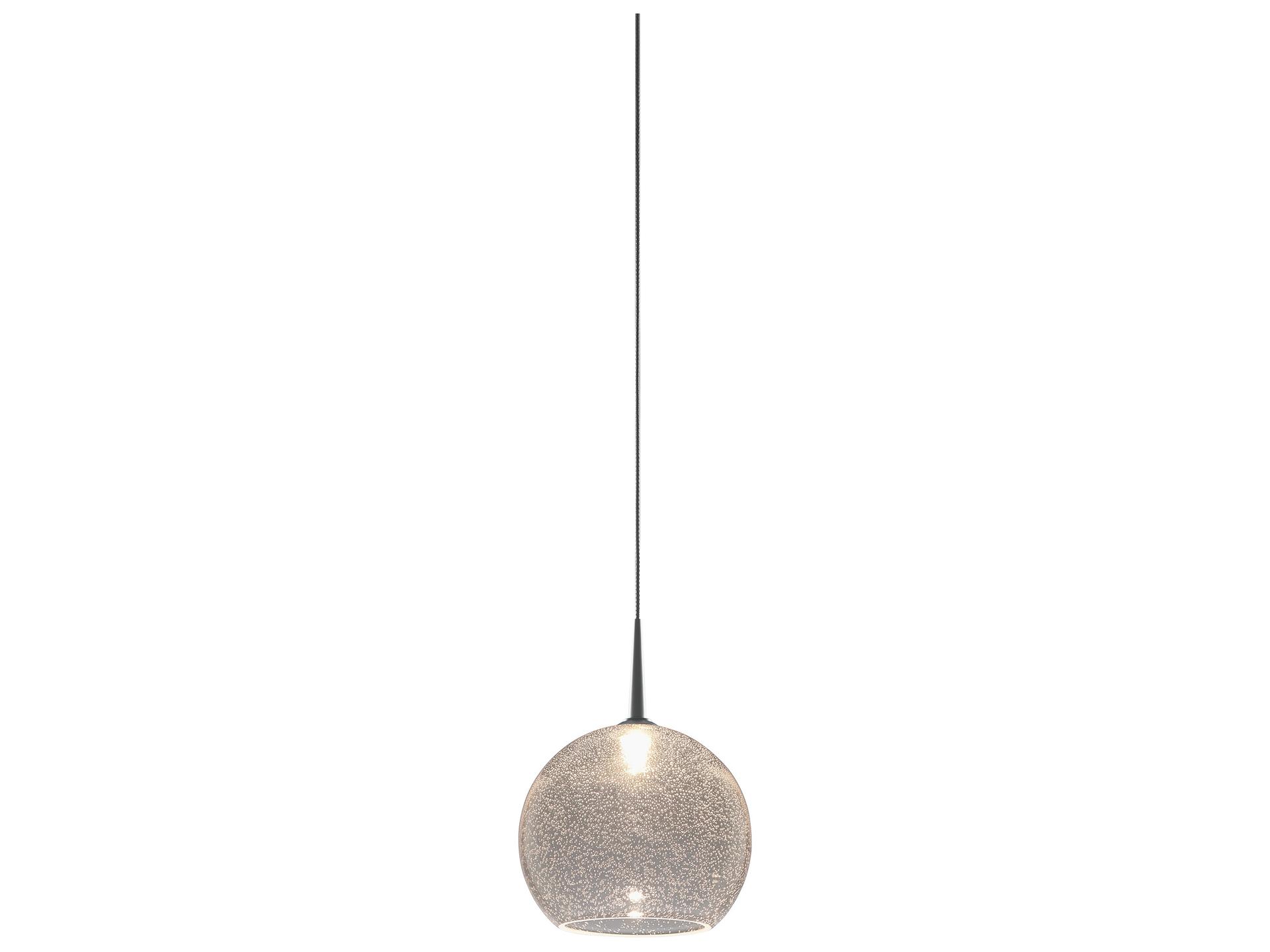 Bobo 1-Light Clear Glass LED Globe Mini Pendant Chrome