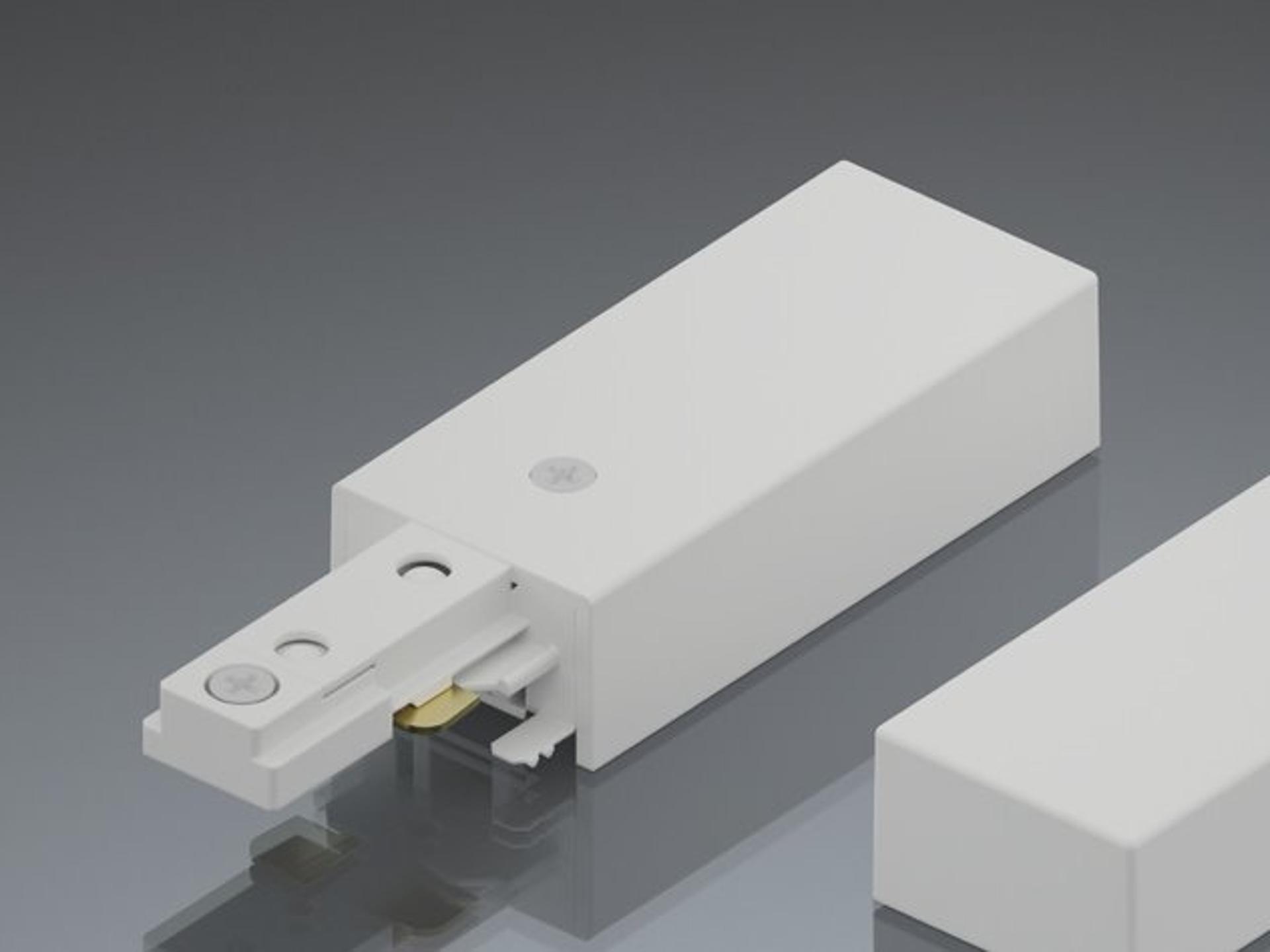 GX Single Circuit Track Lighting End Feed in Black