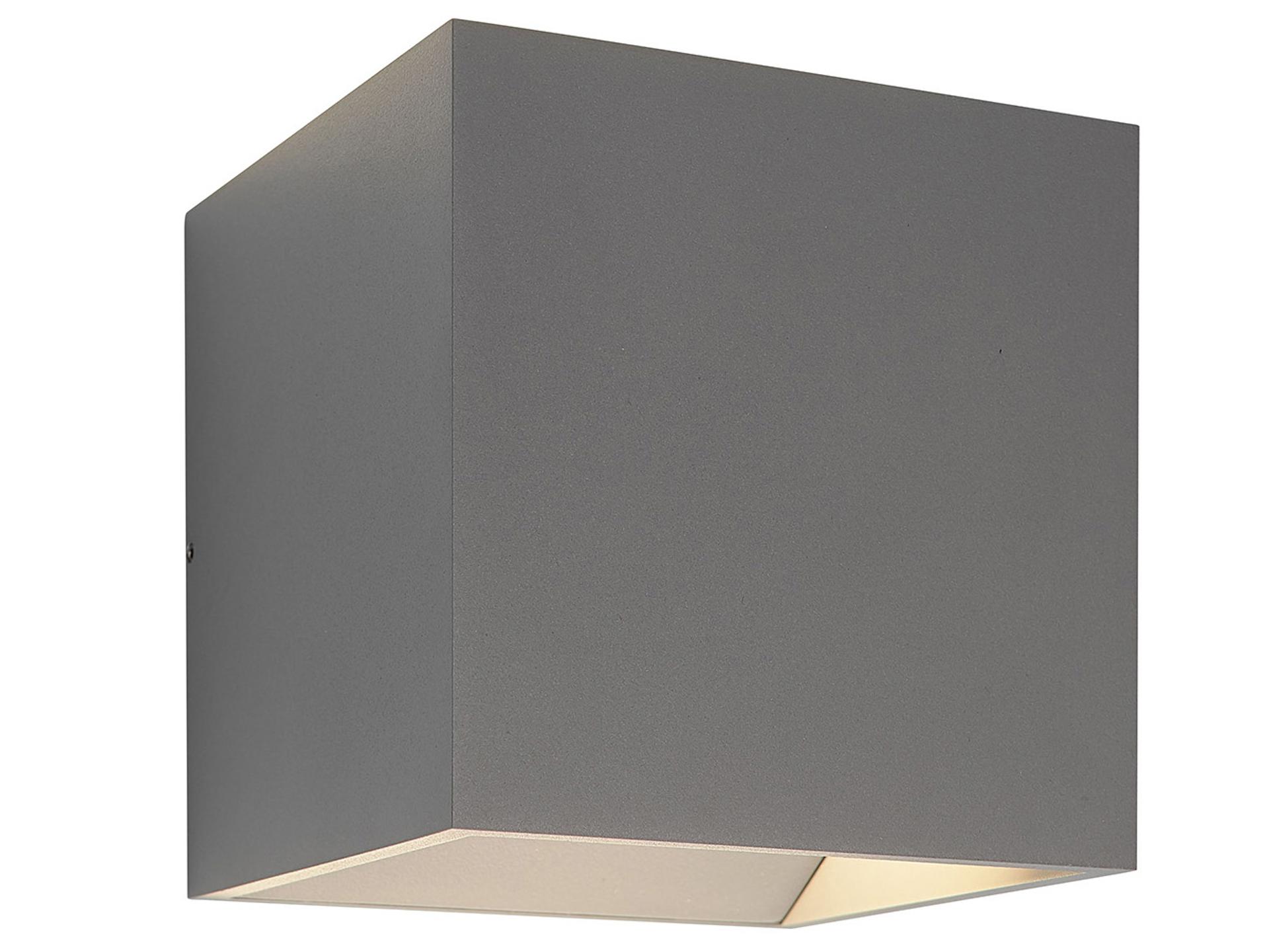QB LED Outdoor Up Down Wall Sconce in Silver