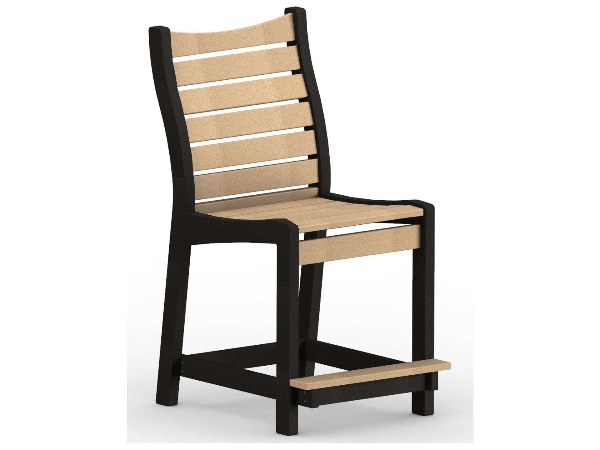 Bristol Poly Lumber Outdoor Counter Chair in Multiple Colors