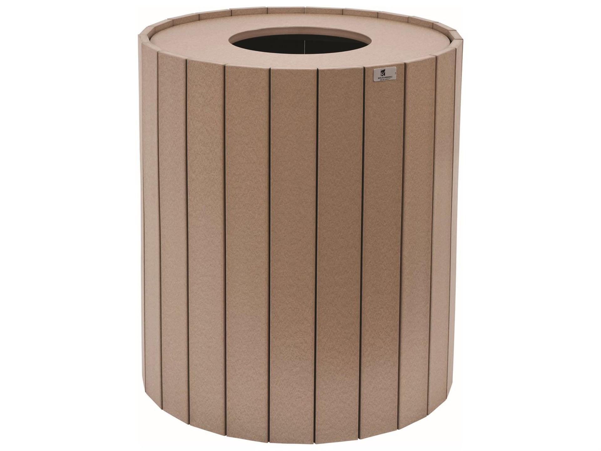 Accessories Recycled Plastic Round Trash Can