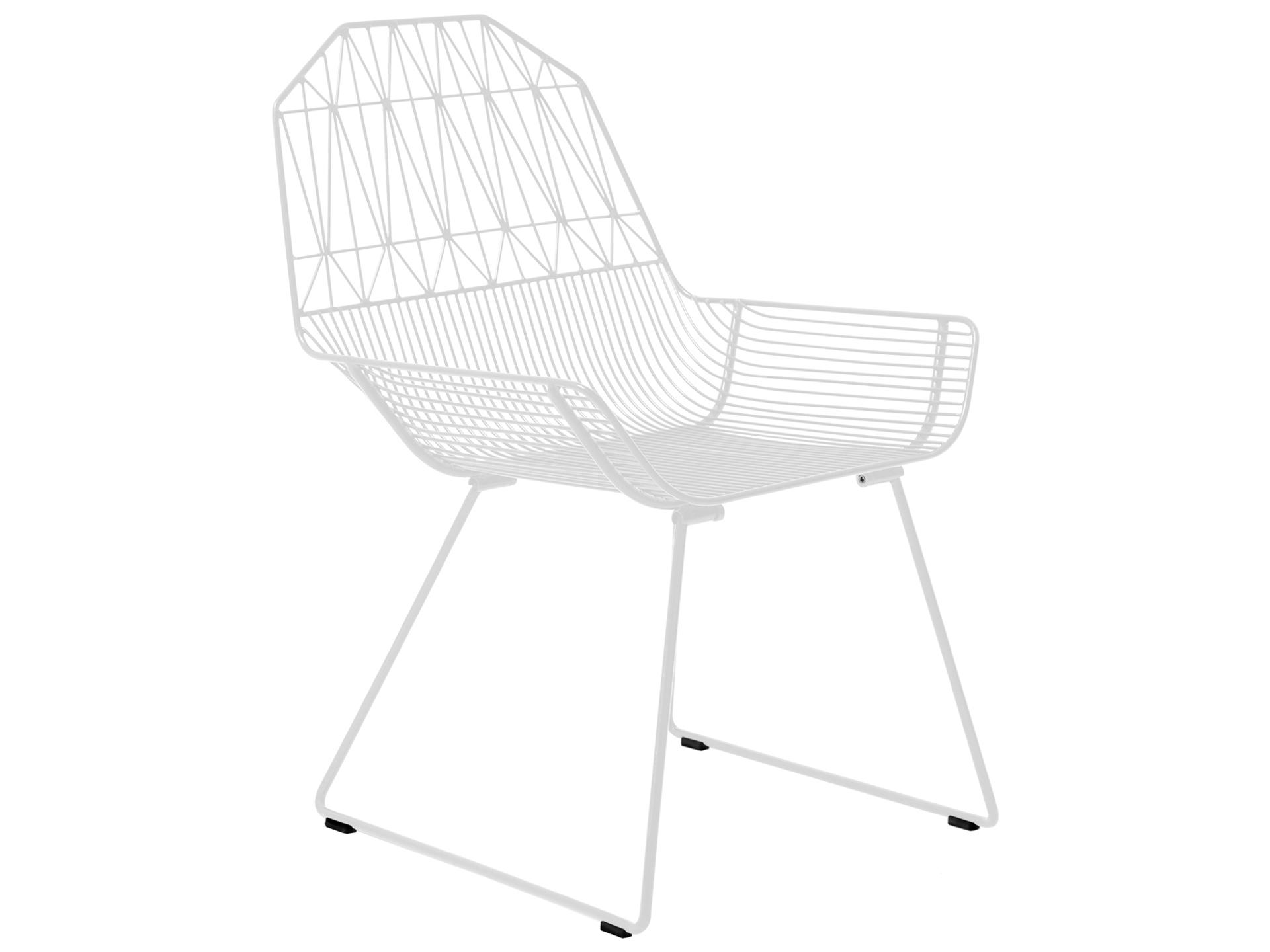 Farmhouse Galvanized Iron White Lounge Chair