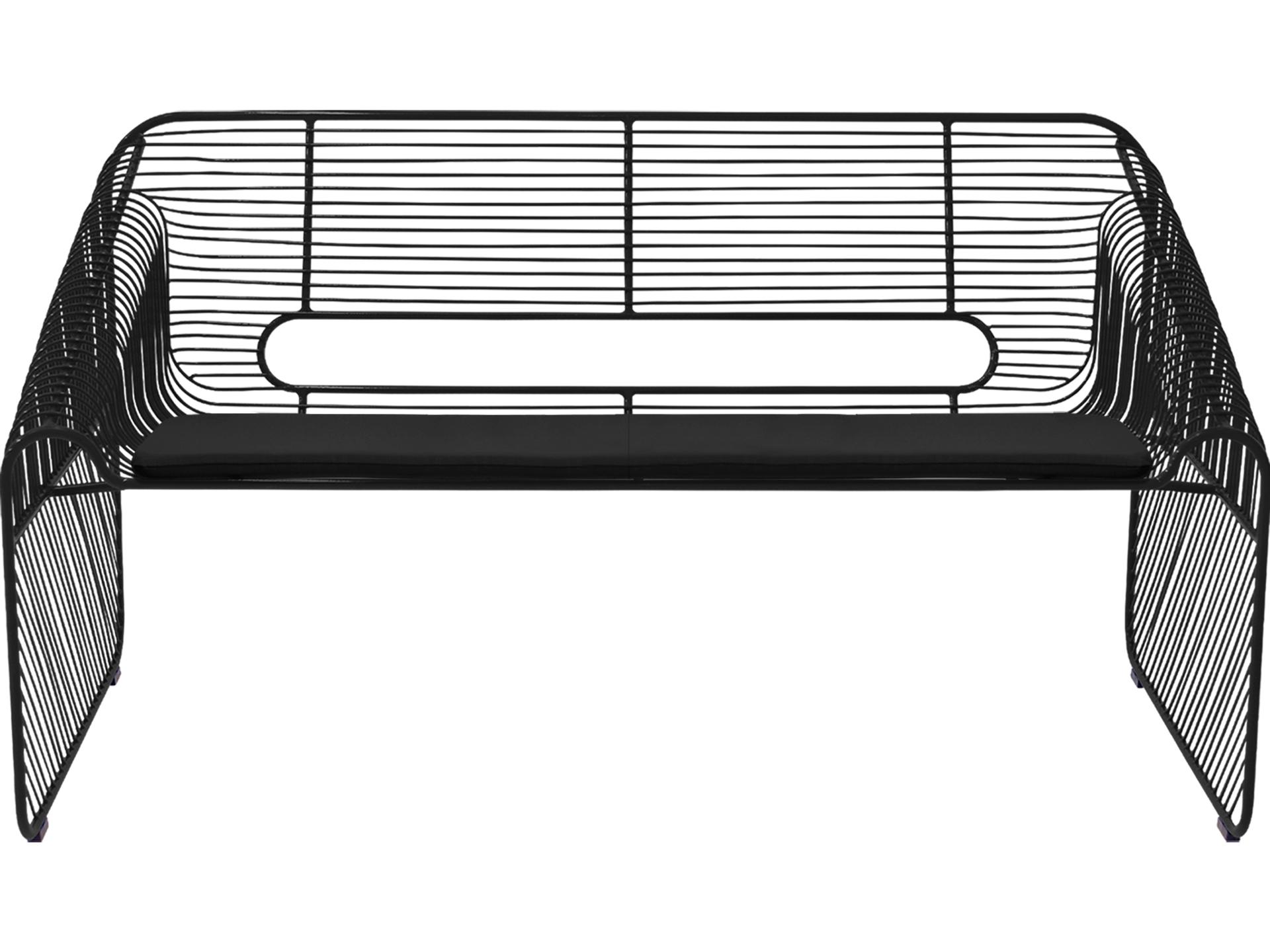 Loveseat Seat Pad Black Sunbrella