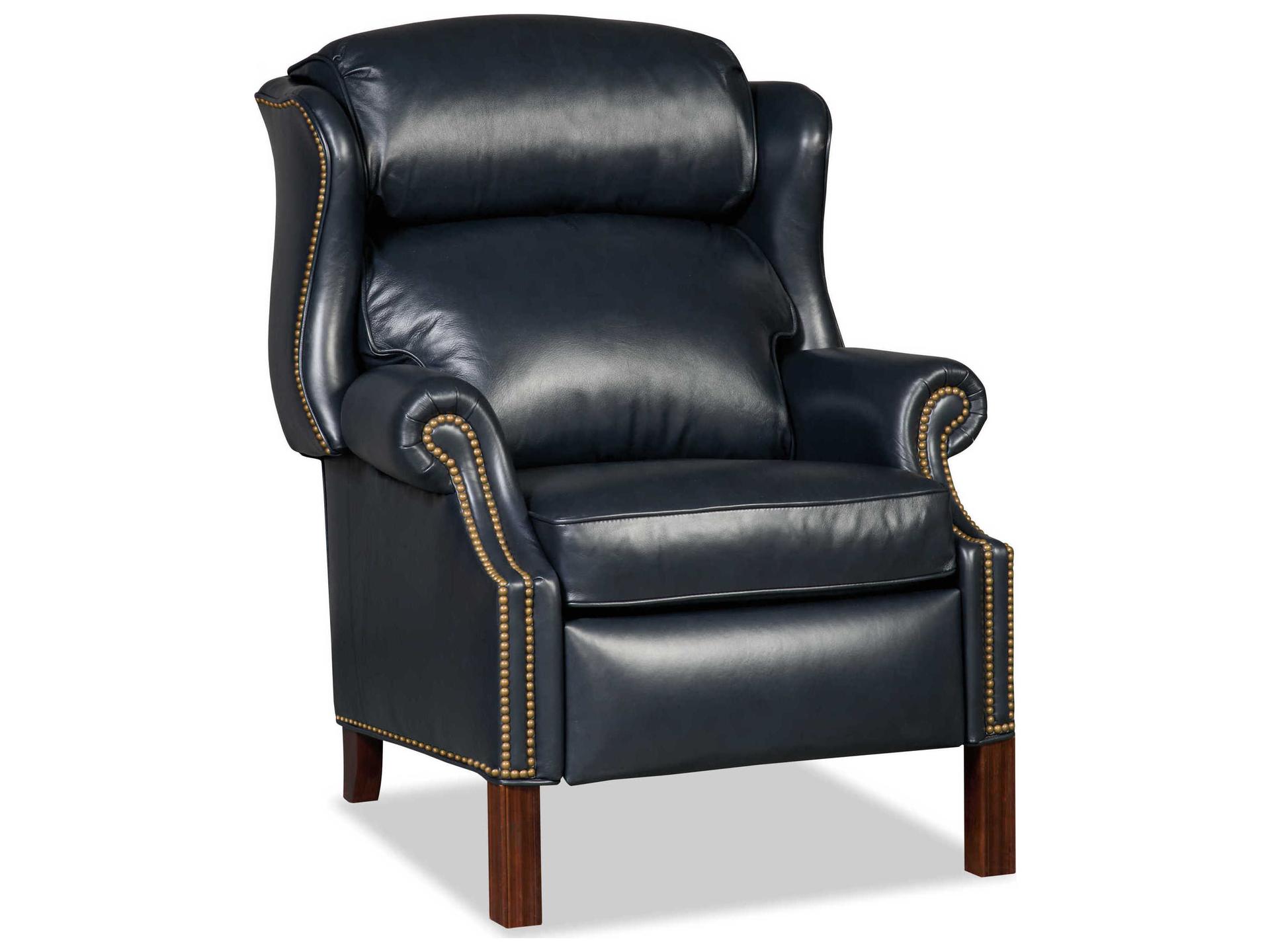 Presidential Reclining Wing Chair with Nailhead Trim