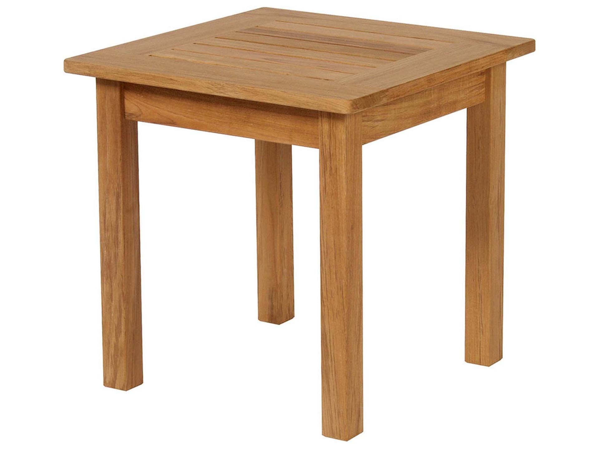 Colchester Side Table - Natural Teak - 21" High