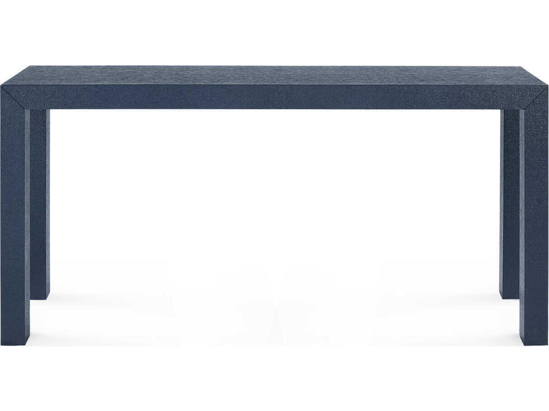 Villa & House Rectangular Wood Deep Navy Console Table
