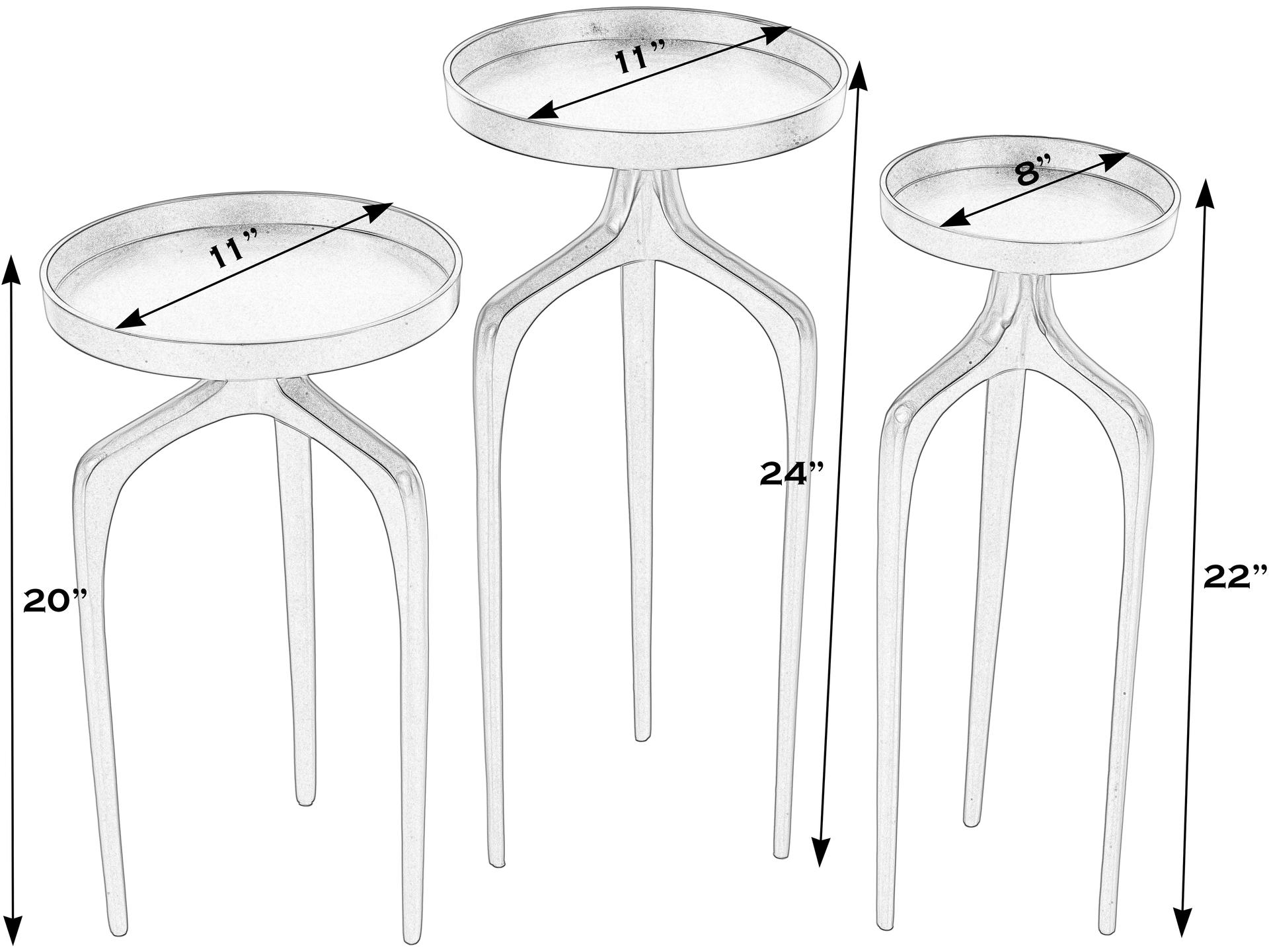 Butler Outdoor Emilie Aluminum Round End Table