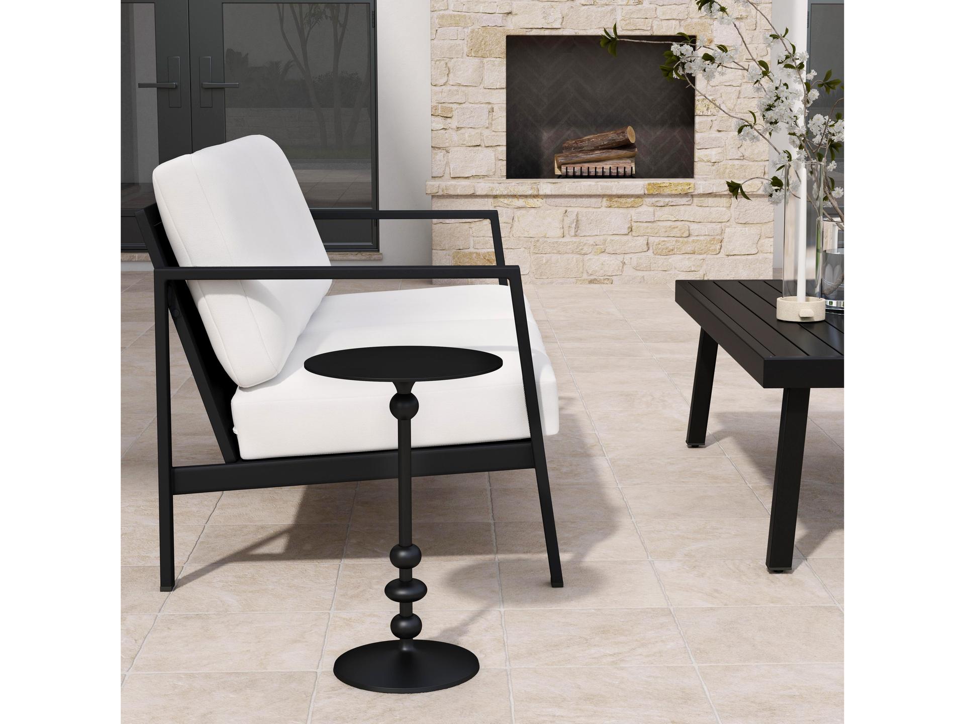 Butler Outdoor Zora Aluminum Round End Table