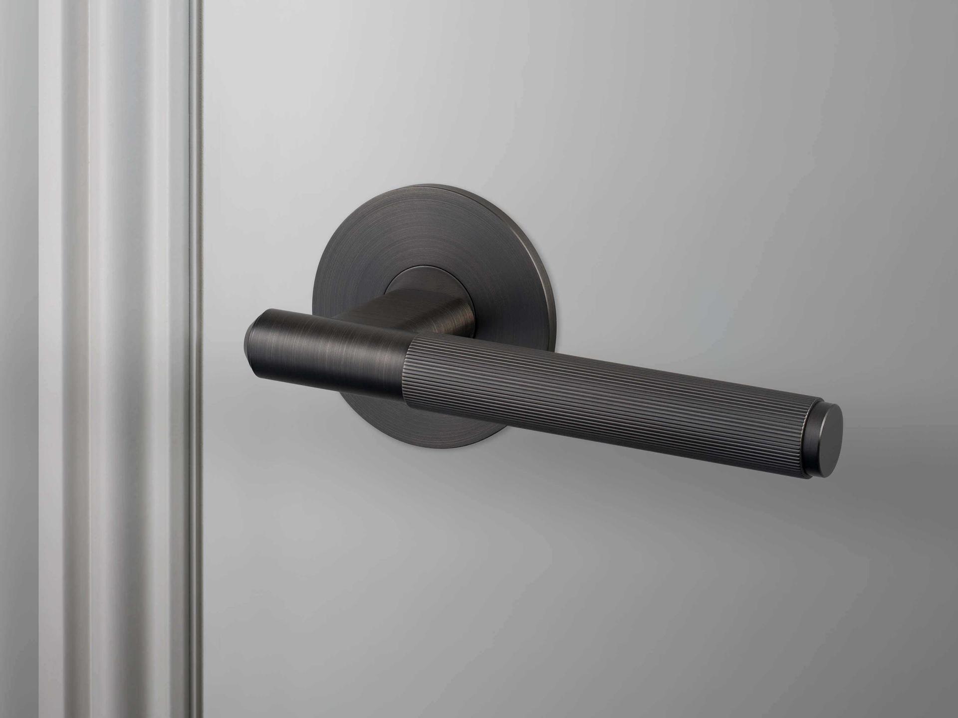 Buster + Punch Smoked Bronze Linear Passage Door Handle Set