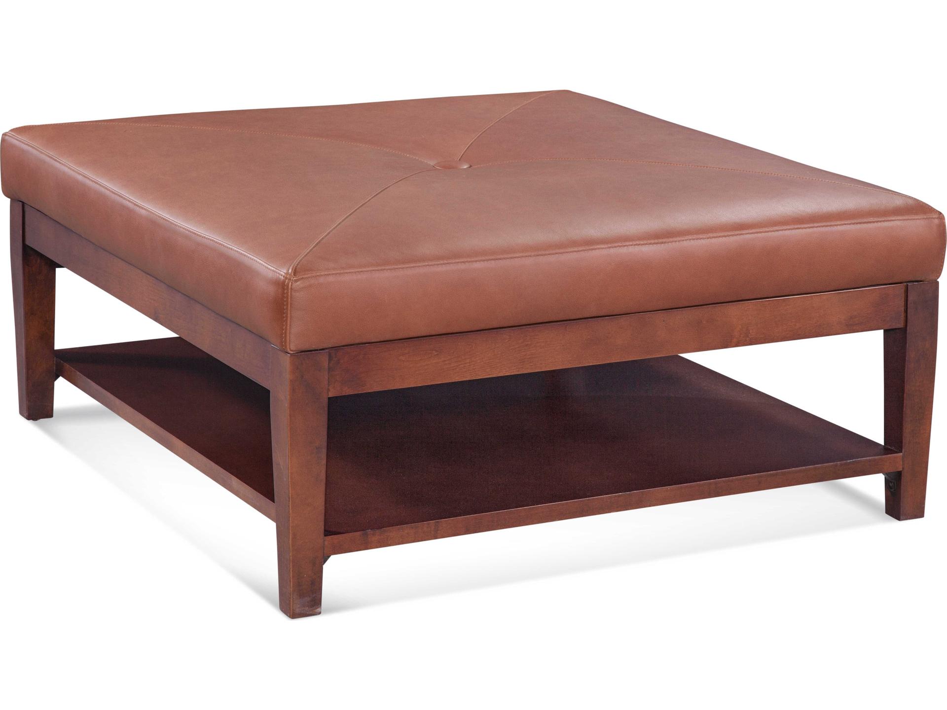 Hammond Leather Cocktail Ottoman