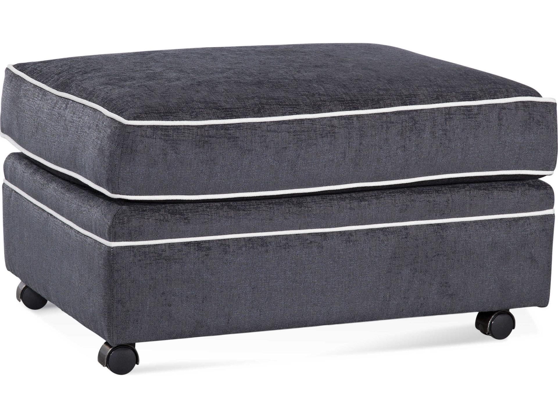 Bradbury Upholstered Ottoman with Casters