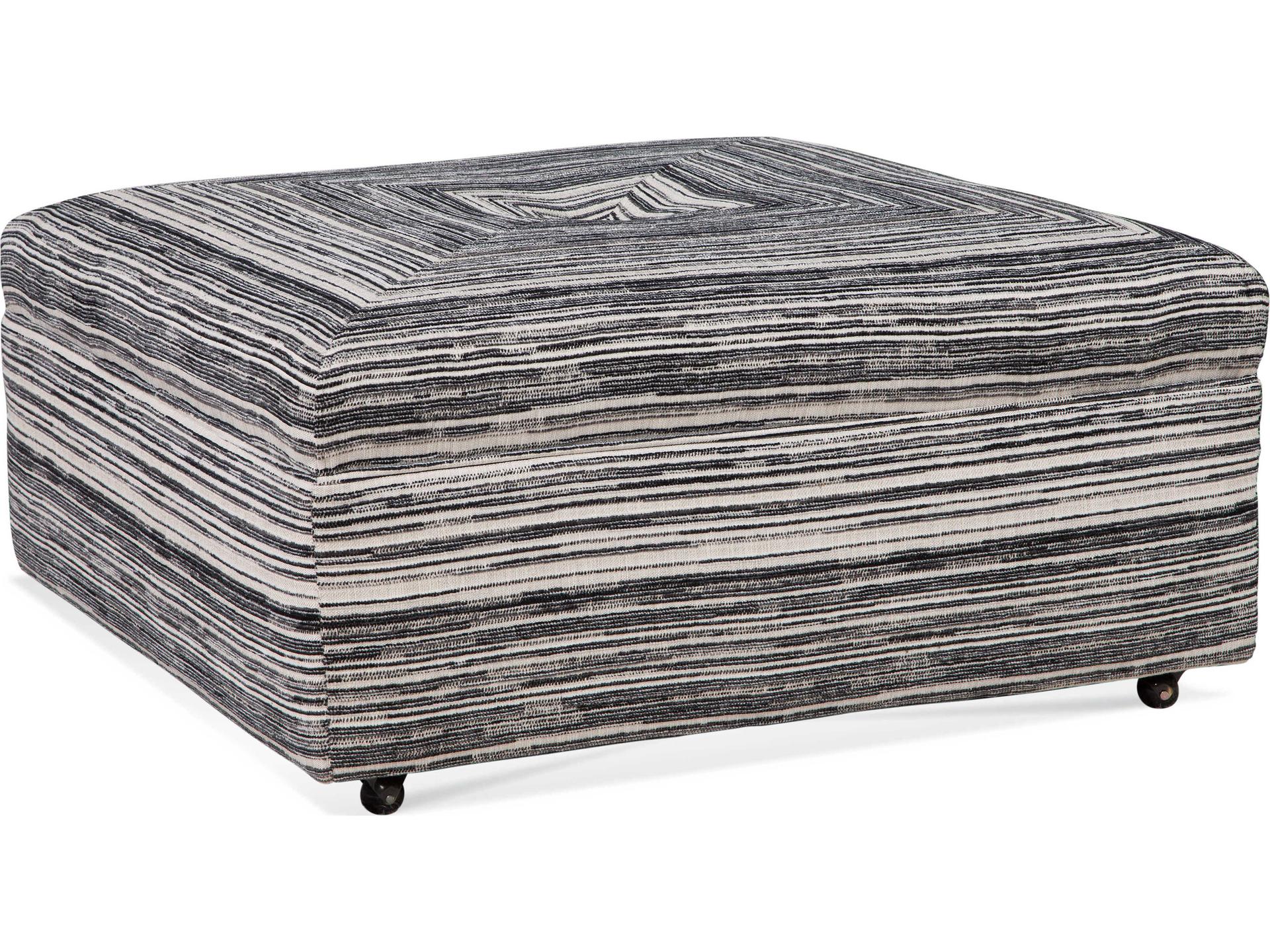 Fremont Square Cocktail Ottoman with Miter Top and Casters