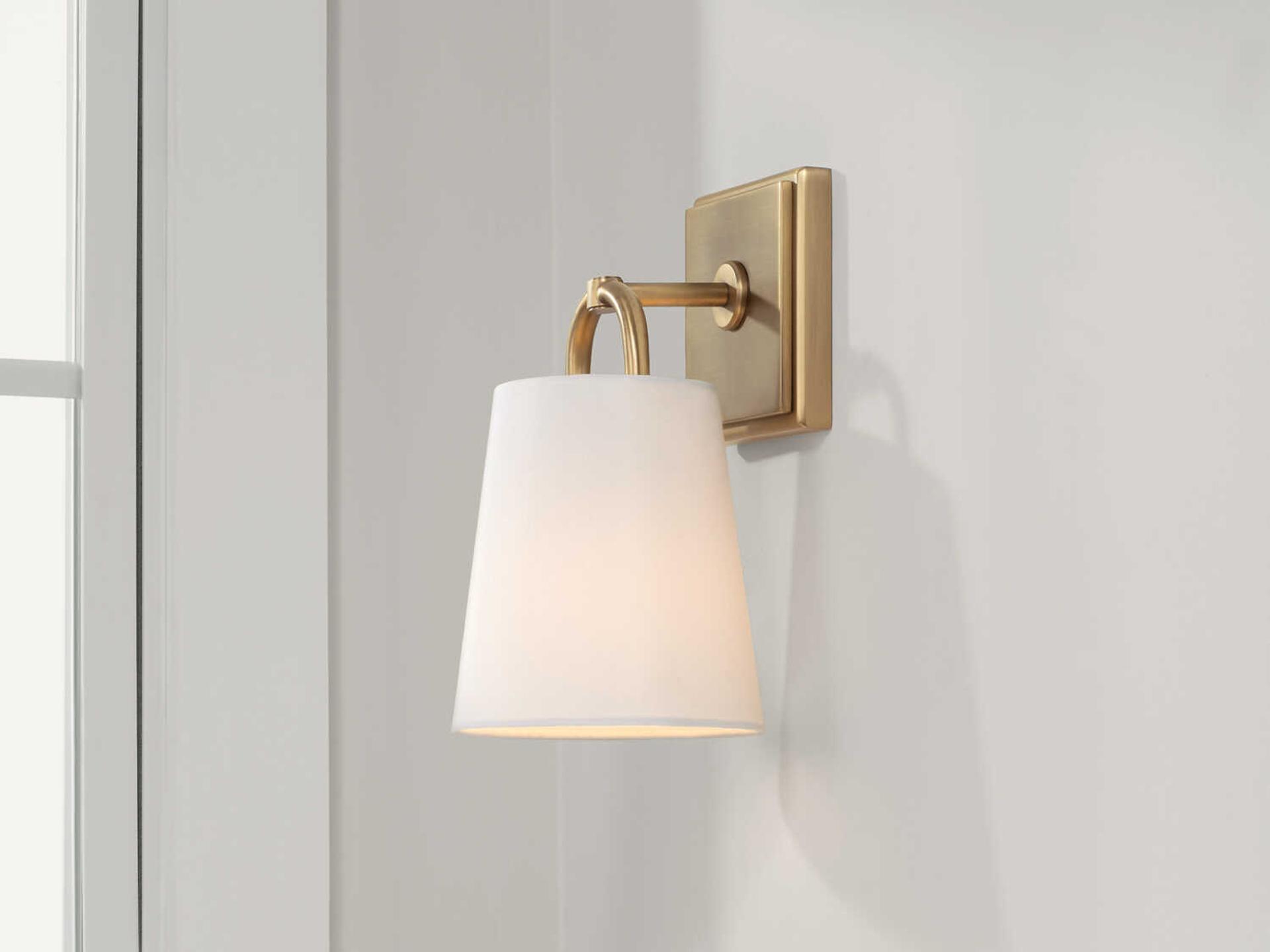 Capital Lighting Brody 1-Light Aged Brass Wall Sconce