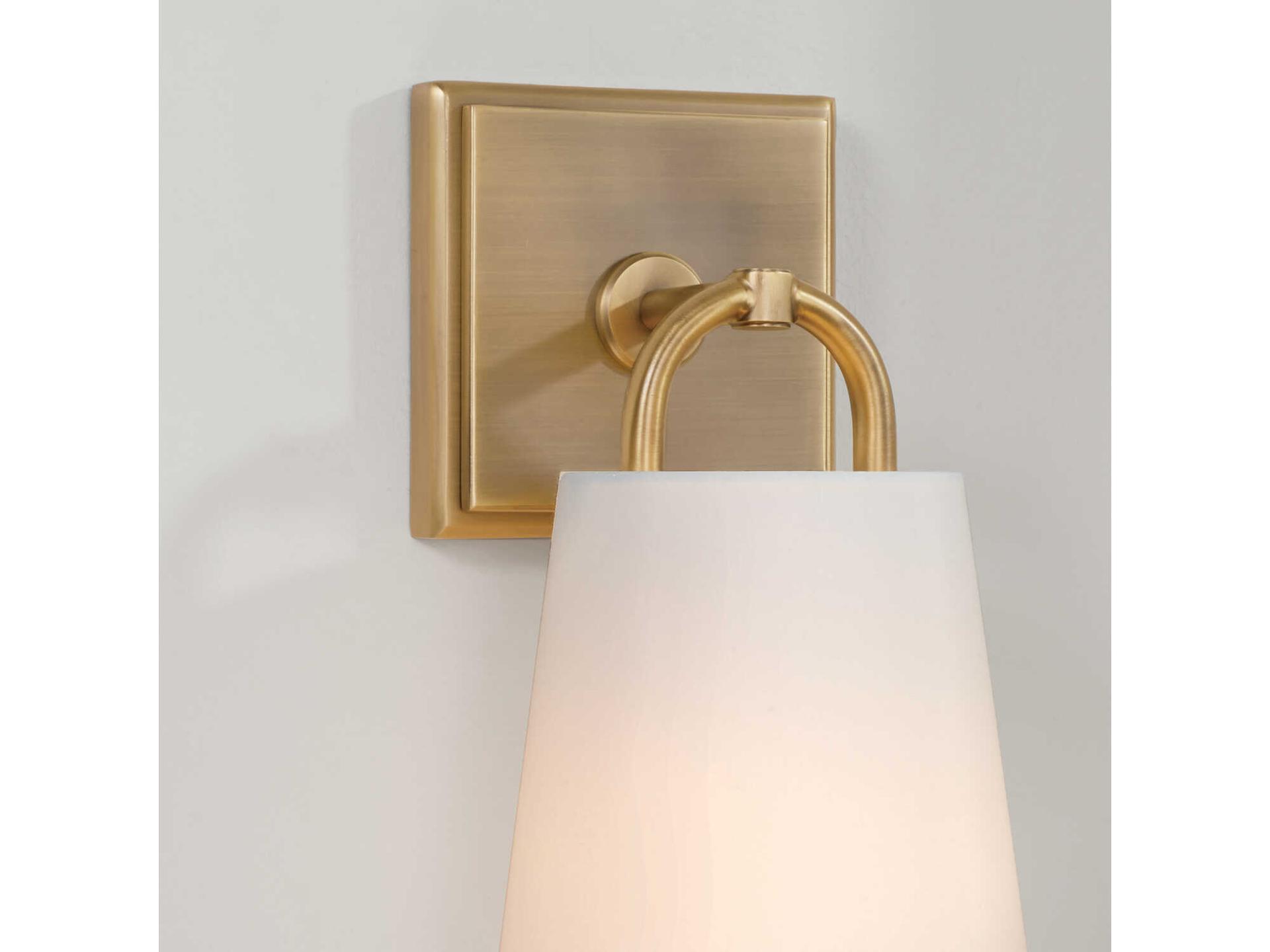 Capital Lighting Brody 1-Light Aged Brass Wall Sconce