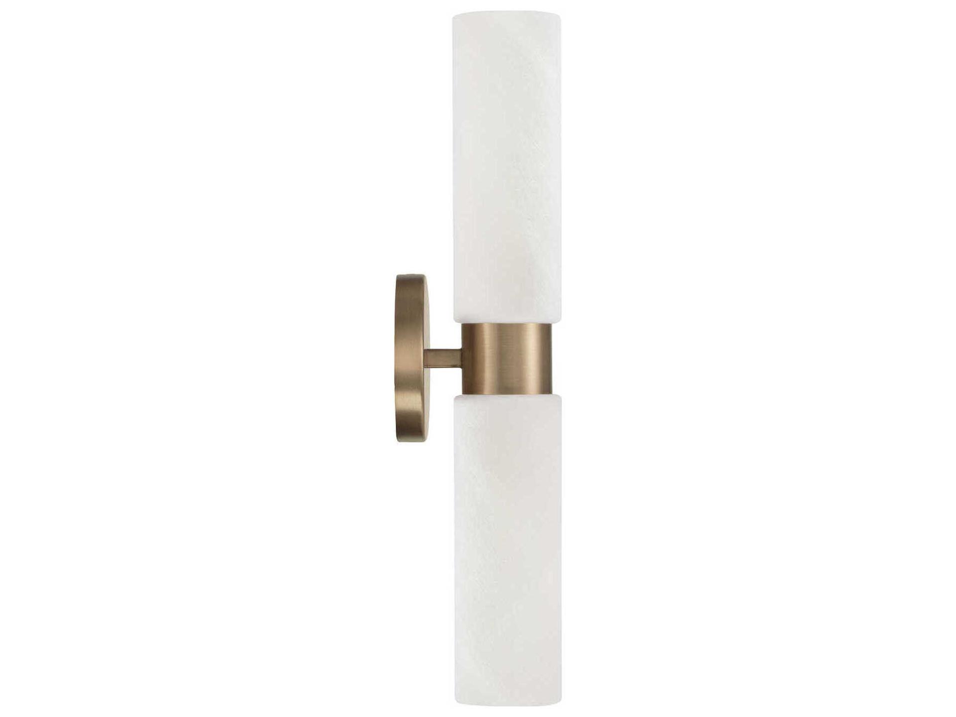 Capital Lighting Alyssa 2-Light Aged Brass Wall Sconce