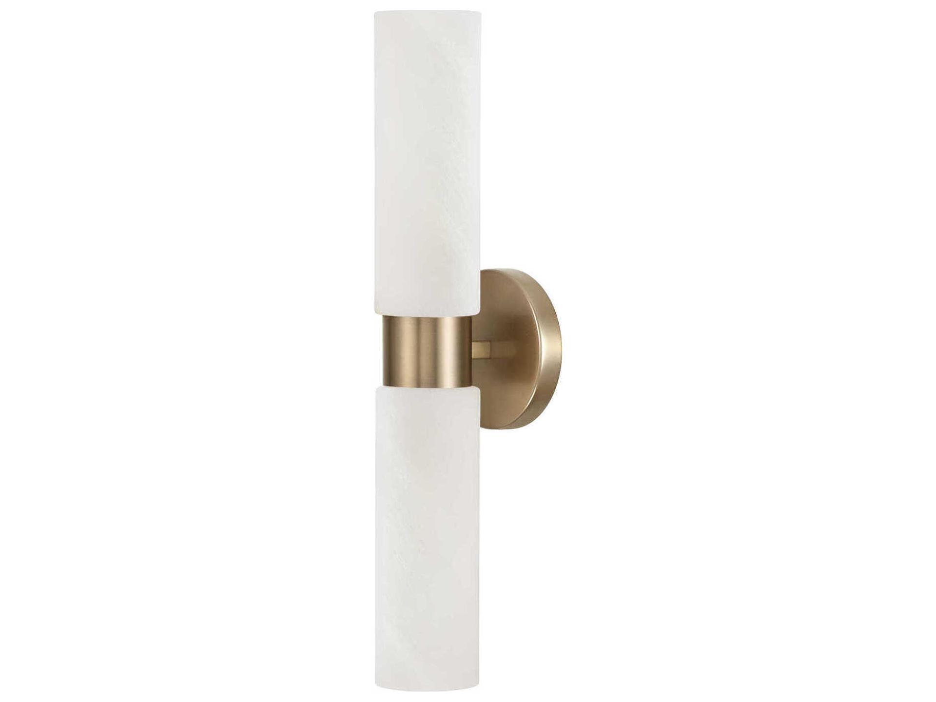 Capital Lighting Alyssa 2-Light Aged Brass Wall Sconce