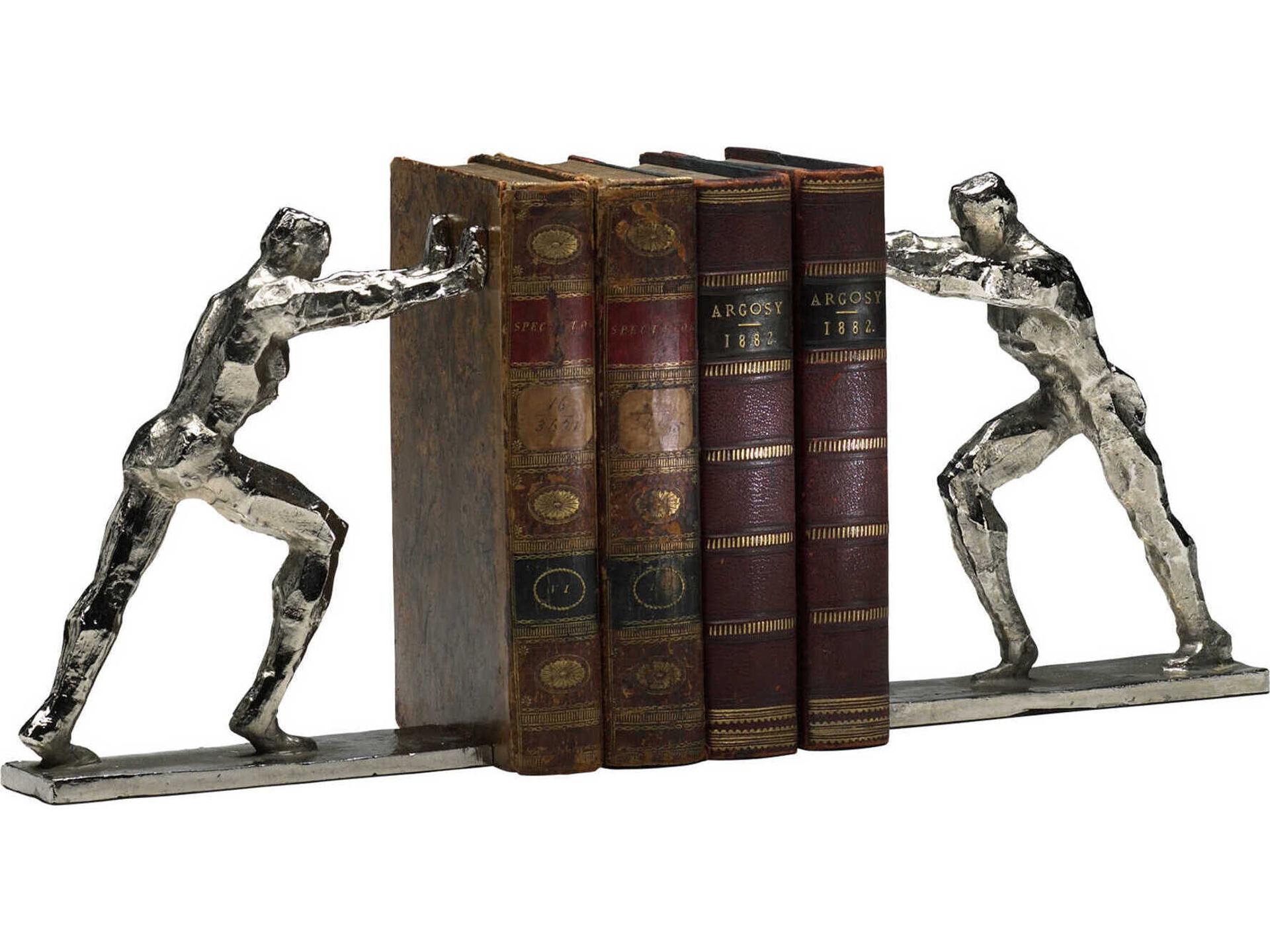 Iron Man Bookends in Silver