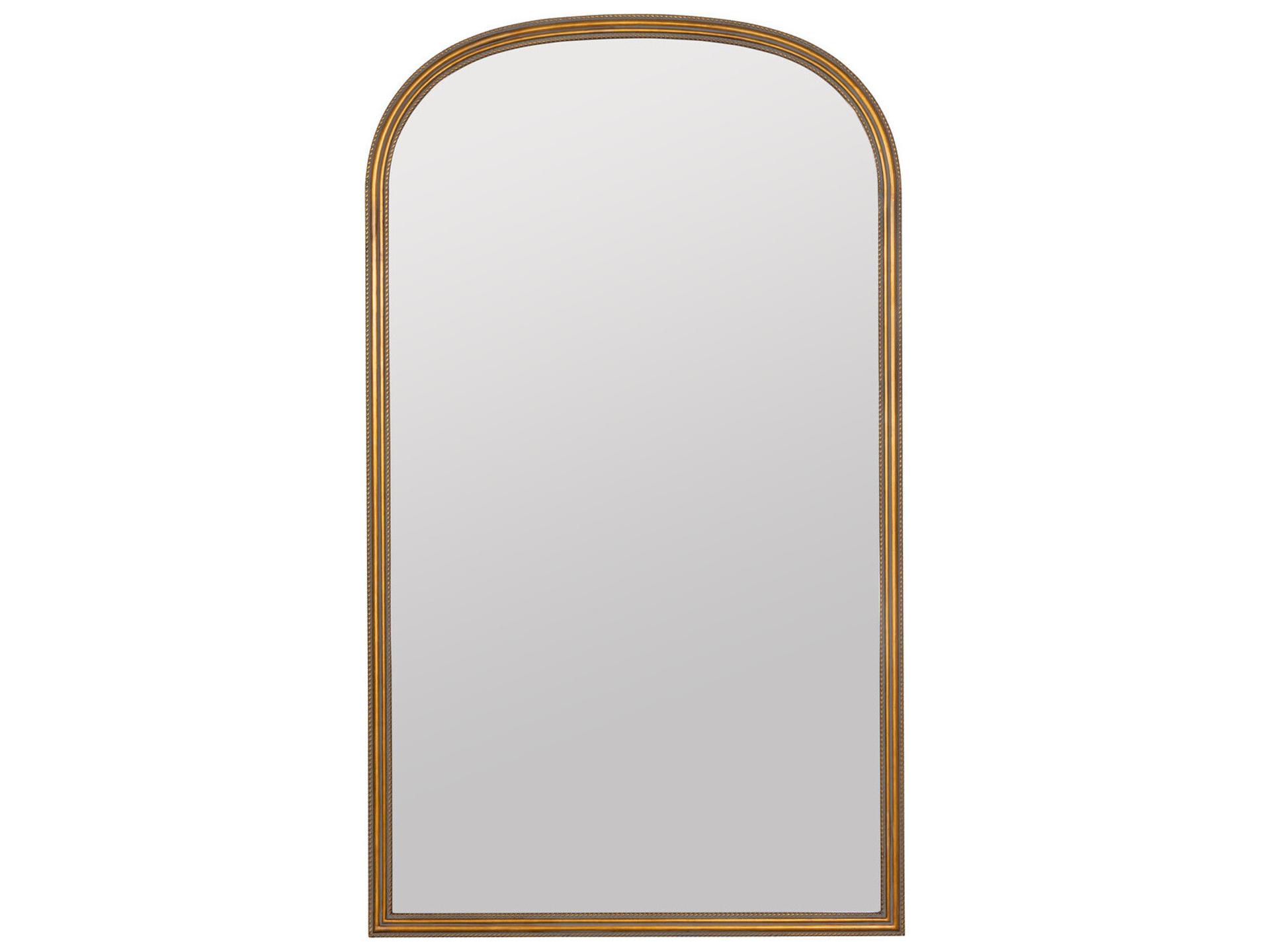 Stoffer Home Elliptical Floor Mirror Antique Gold