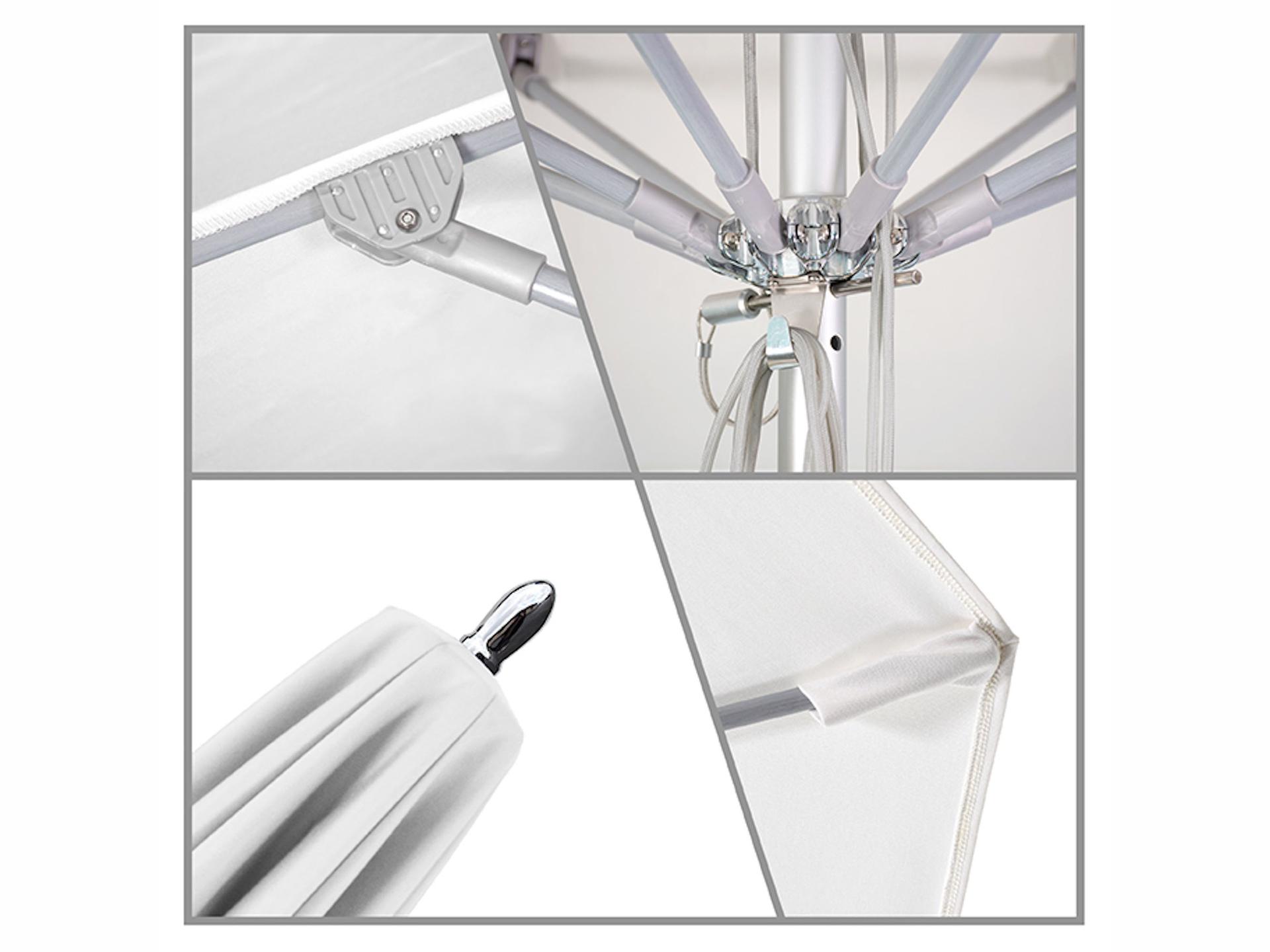 California Patio Umbrella Quick Ship Newport Series Aluminum 11 Foot Octagon Pulley Lift Patio Umbrella