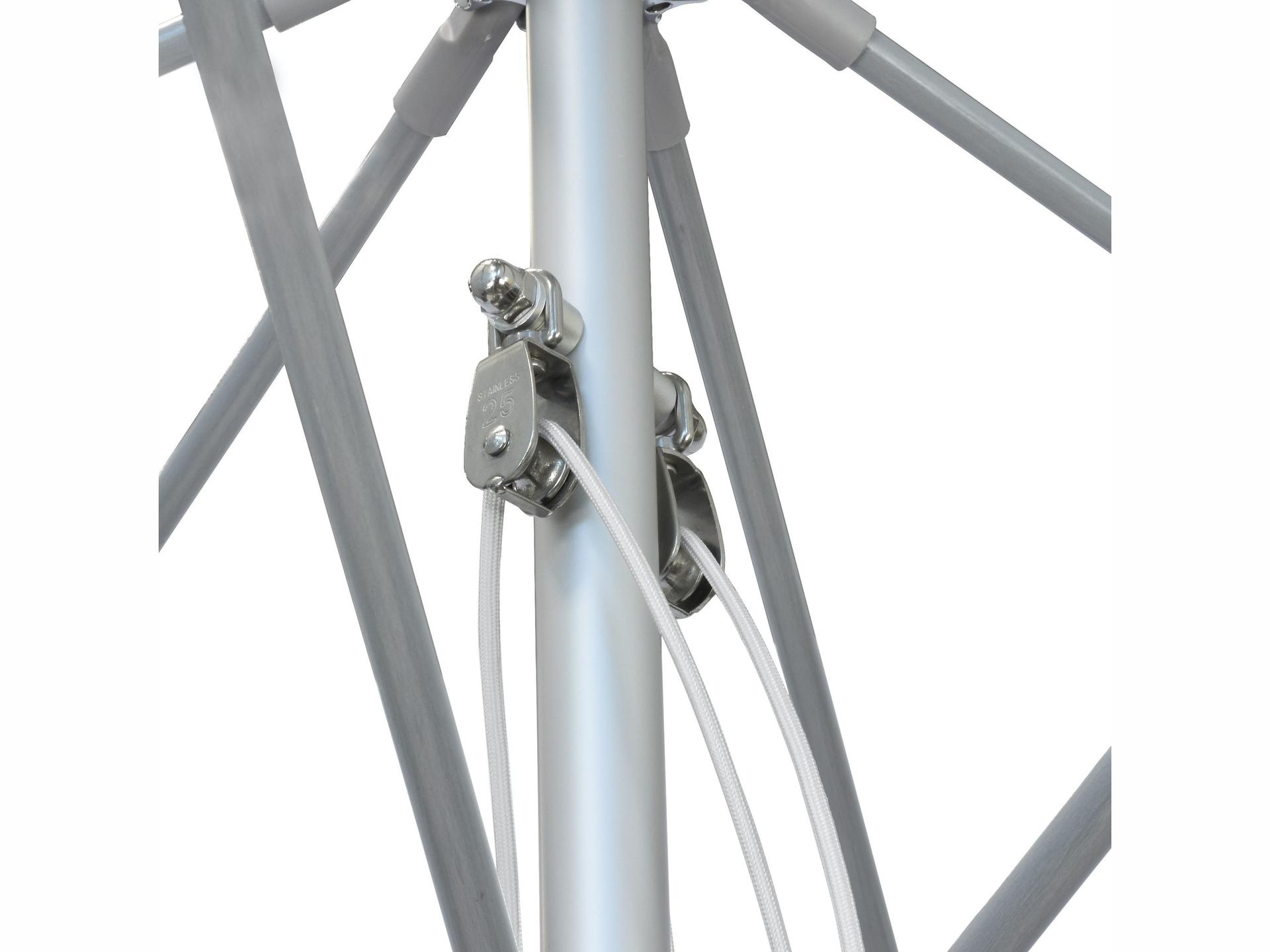 California Patio Umbrella Quick Ship Newport Series Aluminum 11 Foot Octagon Pulley Lift Patio Umbrella