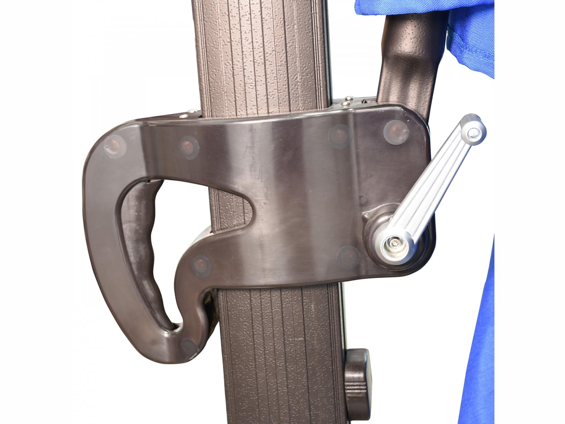 California Outdoor Patio Umbrella Quick Ship Casa Series Aluminum Cantilever 8.5 Foot Octagon Side Tilt Crank Lift Outdoor Patio Umbrella