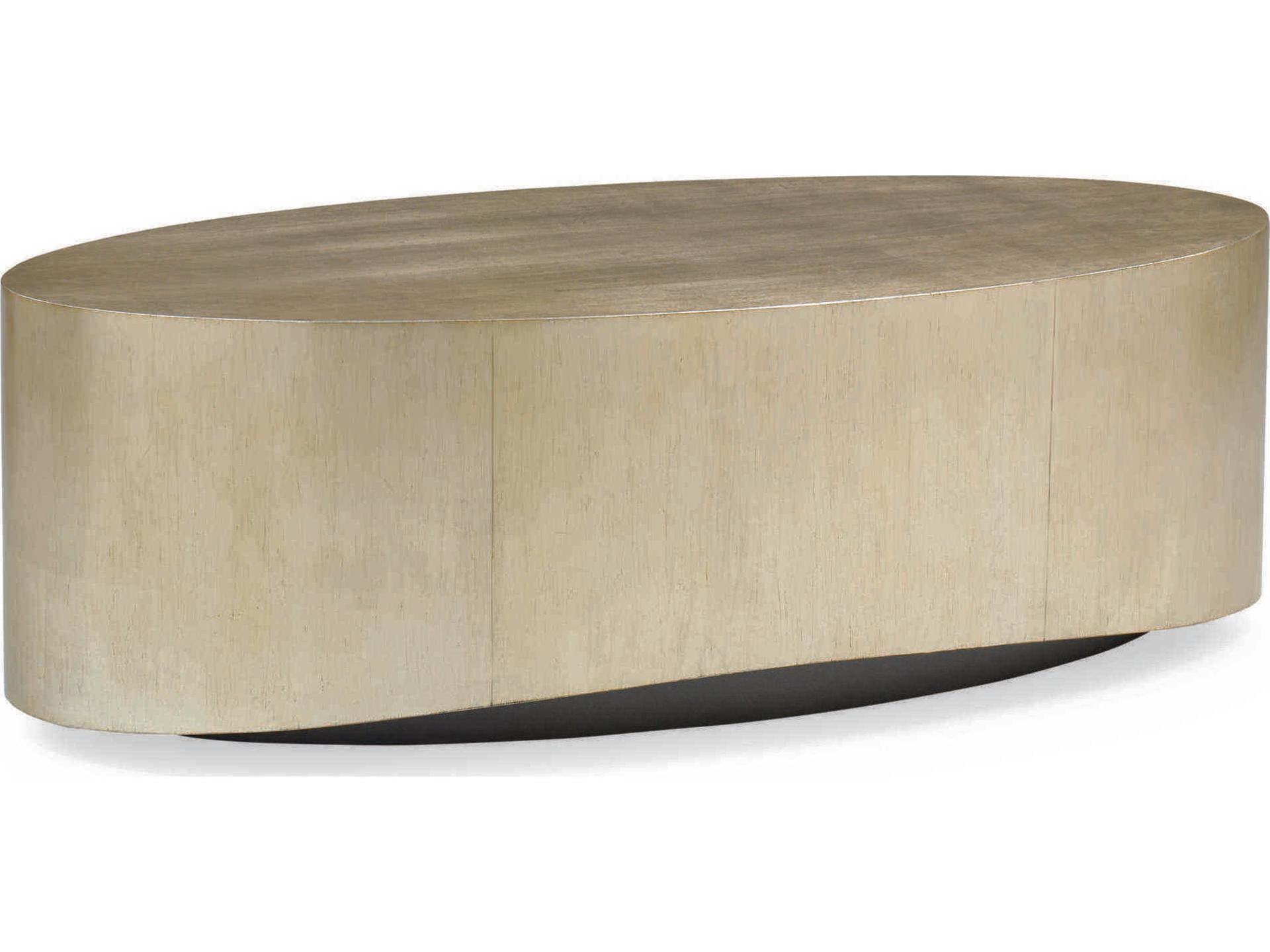 Come Oval Here! Oval Coffee Table in Pompeii and Charcoal Finish