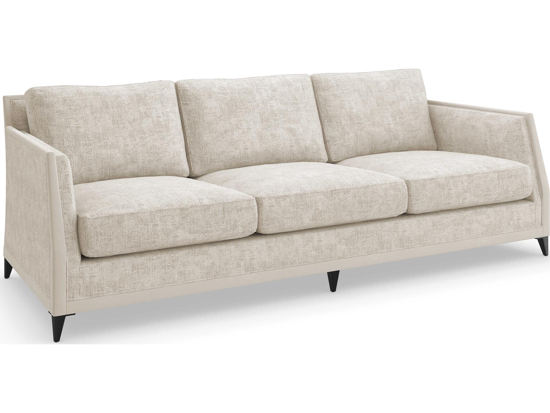 Limitless 3-Seat Performance Fabric Sofa with Brushed Deep Bronze Legs