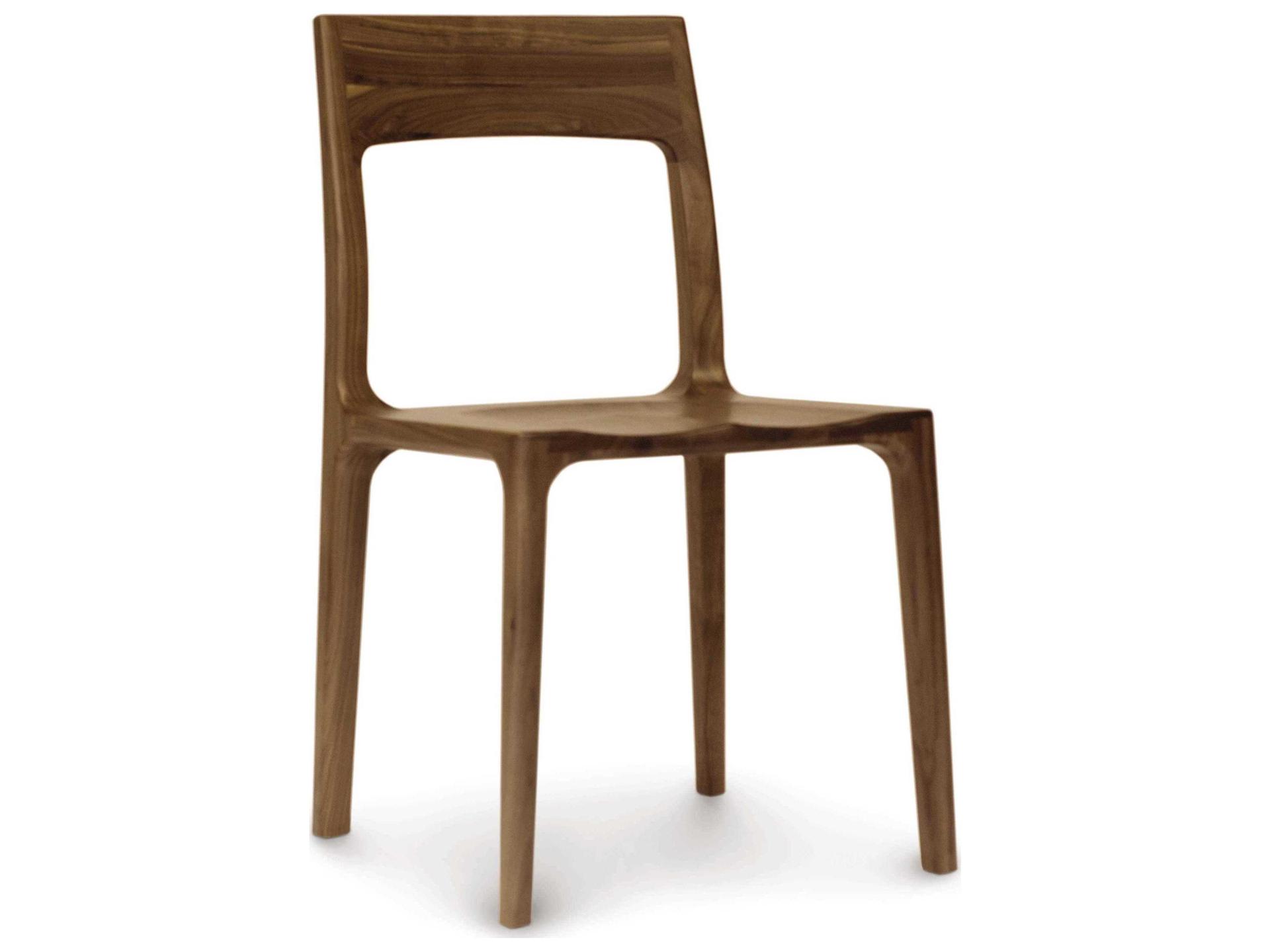 Lisse Walnut Wood Brown Side Dining Chair
