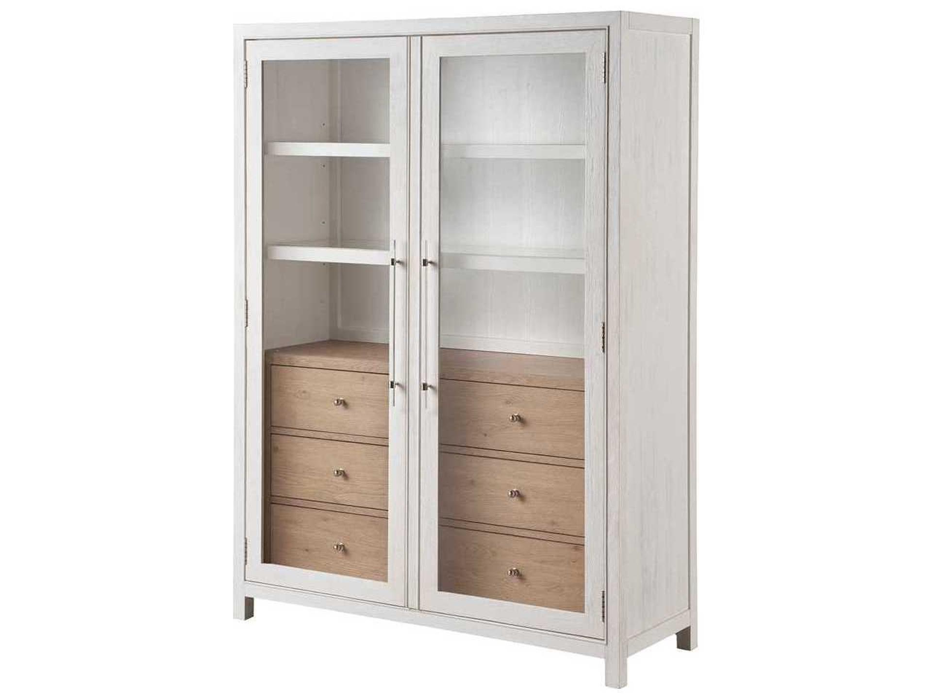 Weekender Seaside Display Cabinet in White Sand and Sand Dune