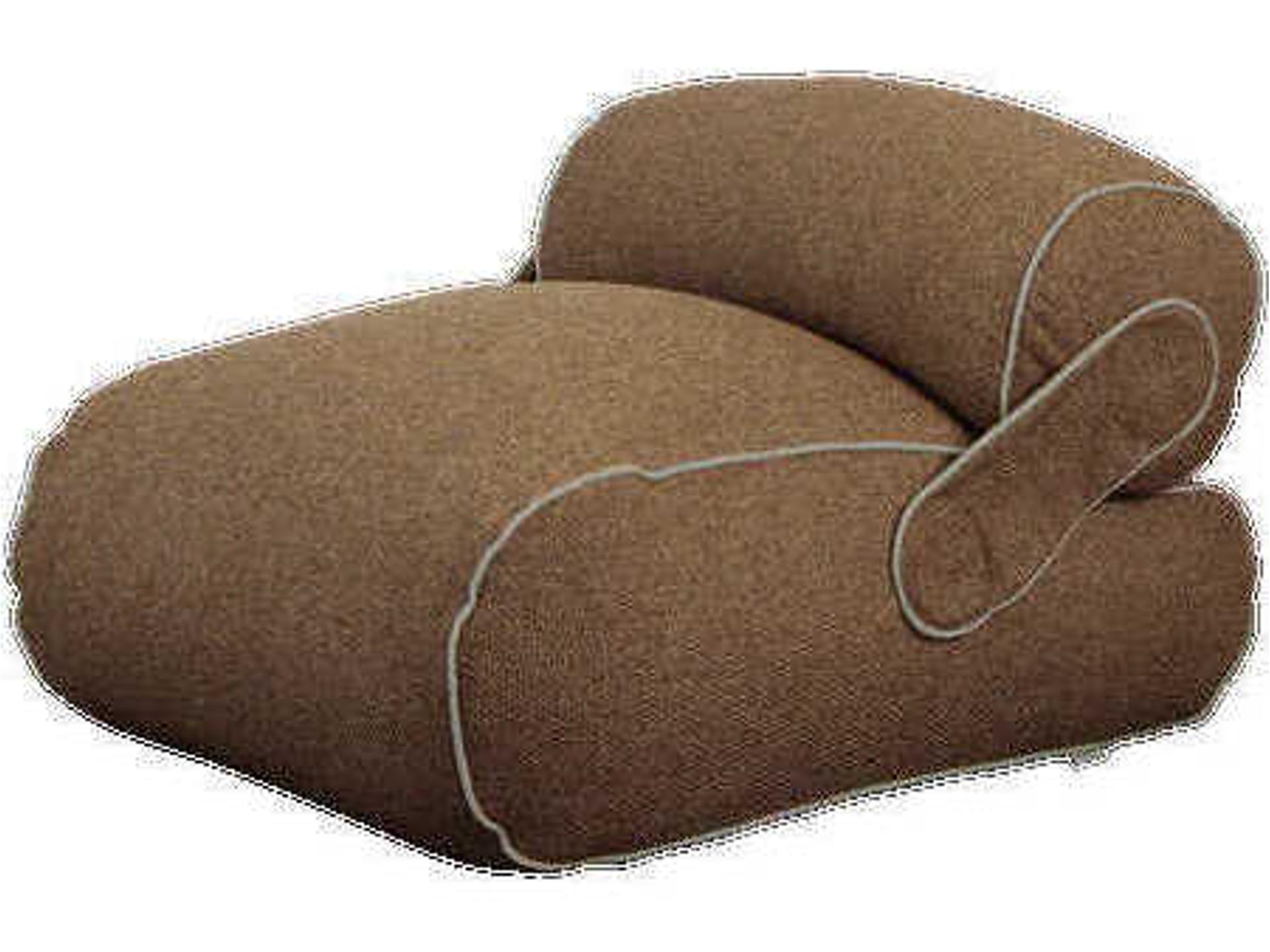 Unite Modern Fabric Accent Chair in Brown