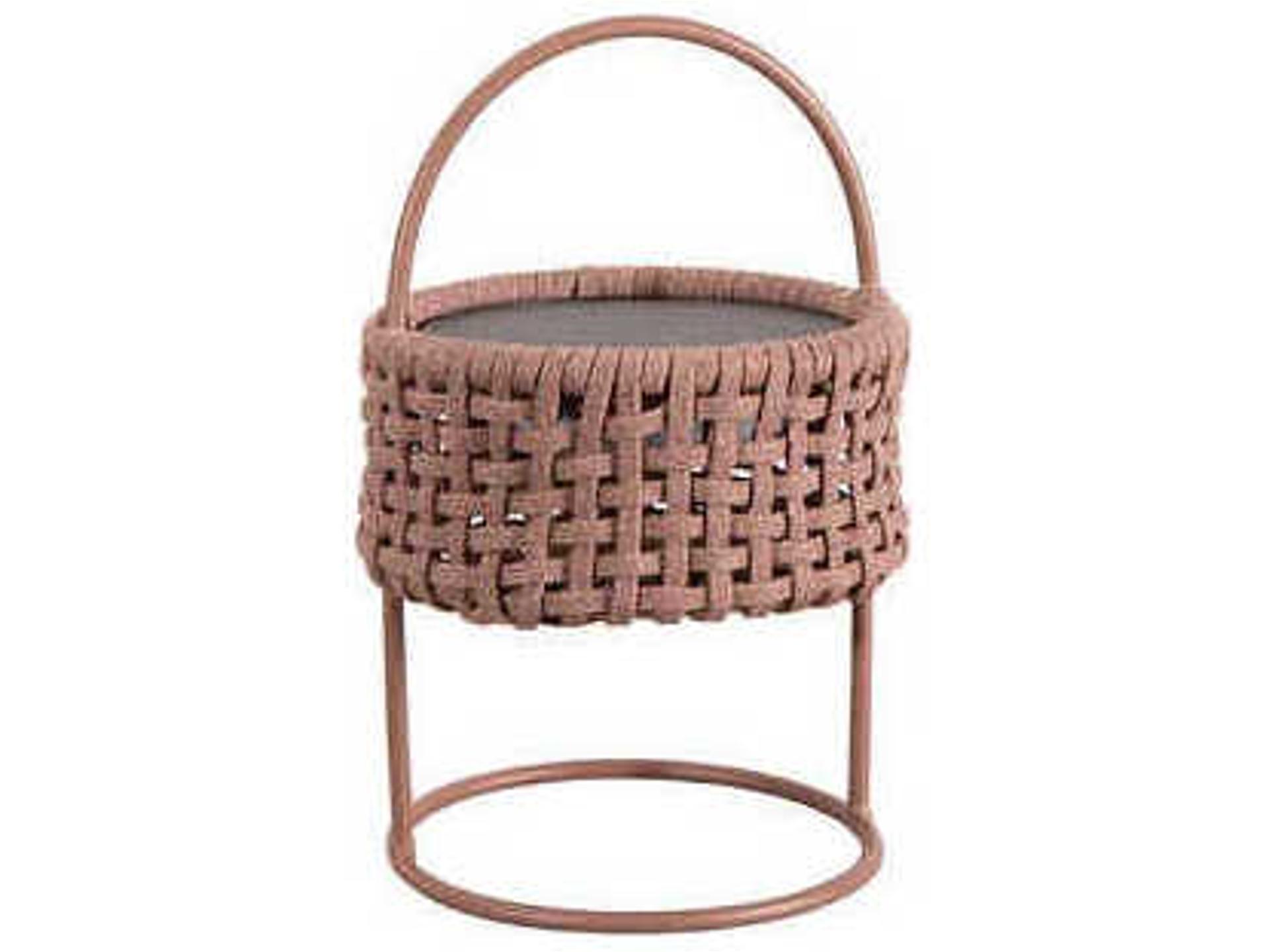 Illusion Portable Outdoor Table Lamp in Soft Rope