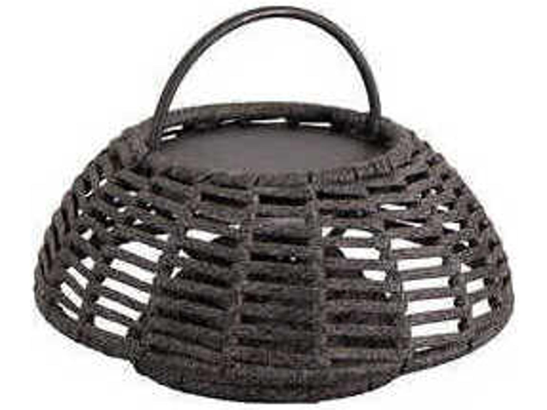 Cane-line Illusion 1-Light Outdoor Hanging Lamp in Dark Grey Soft Rope