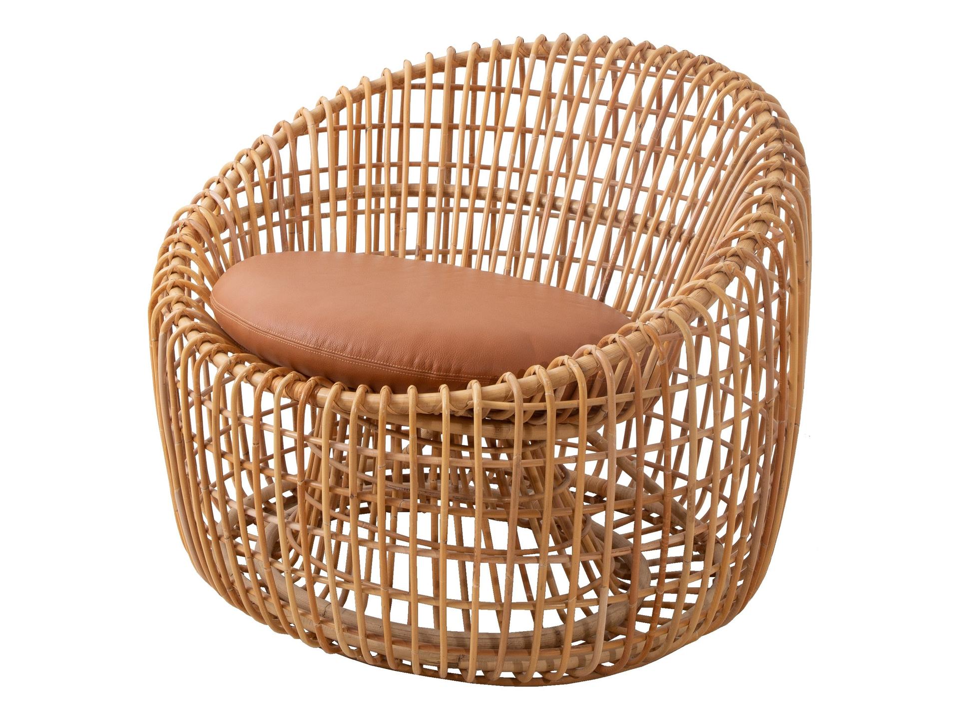 Cane-line Nest Rattan Indoor Accent Chair Natural Finish by Foersom & Hiort-Lorenzen MDD