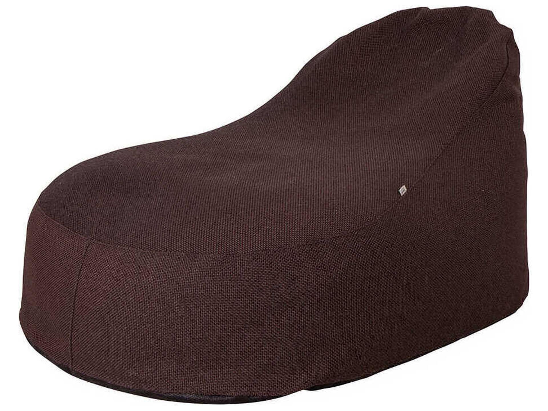 Cozy Bean Bag Burgundy Fabric Accent Chair