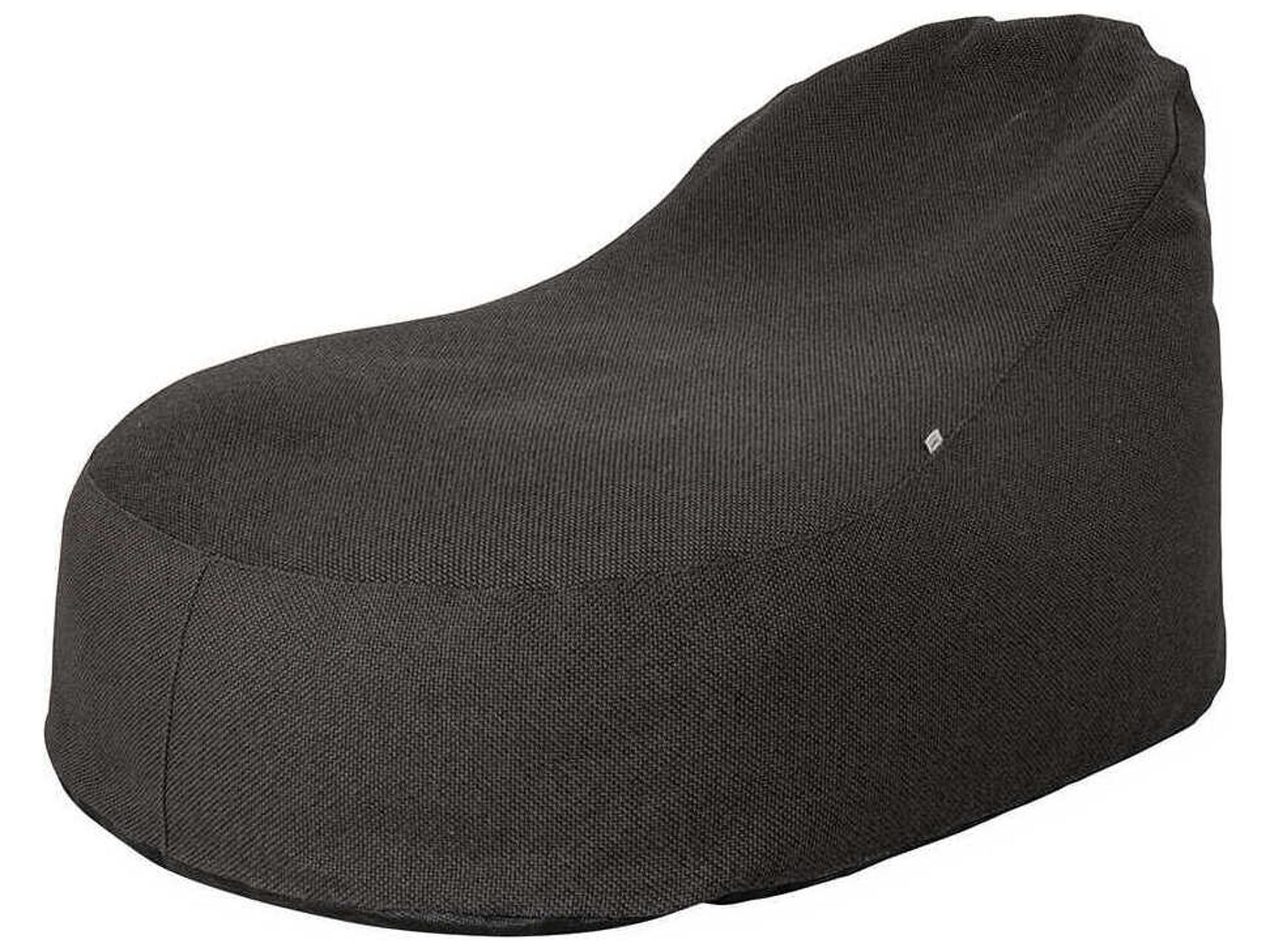 Cozy Bean Bag Gray Fabric Accent Chair